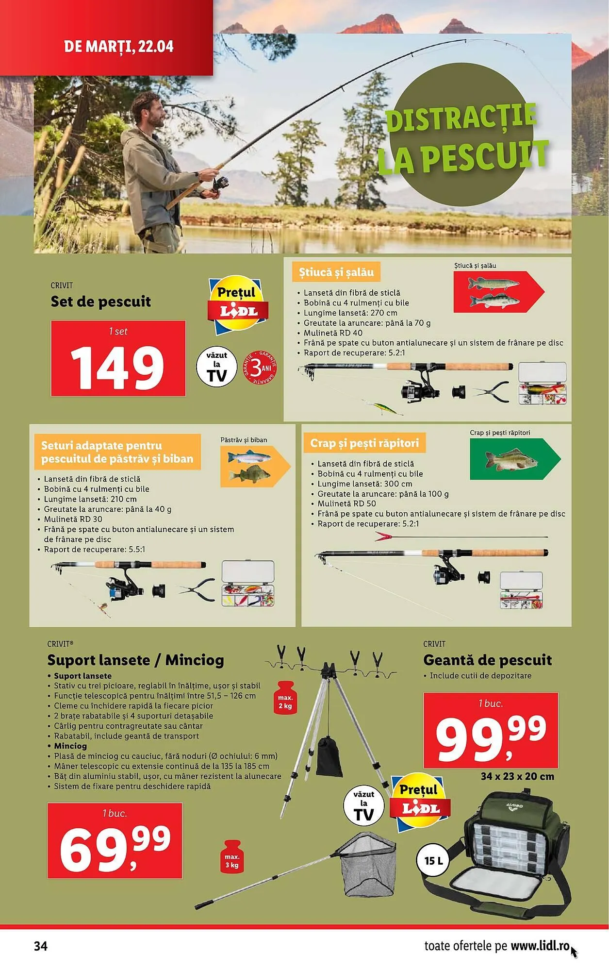 Catalog Catalog Lidl de la 22 aprilie până la 27 aprilie 2025 - Revista Pagina 34