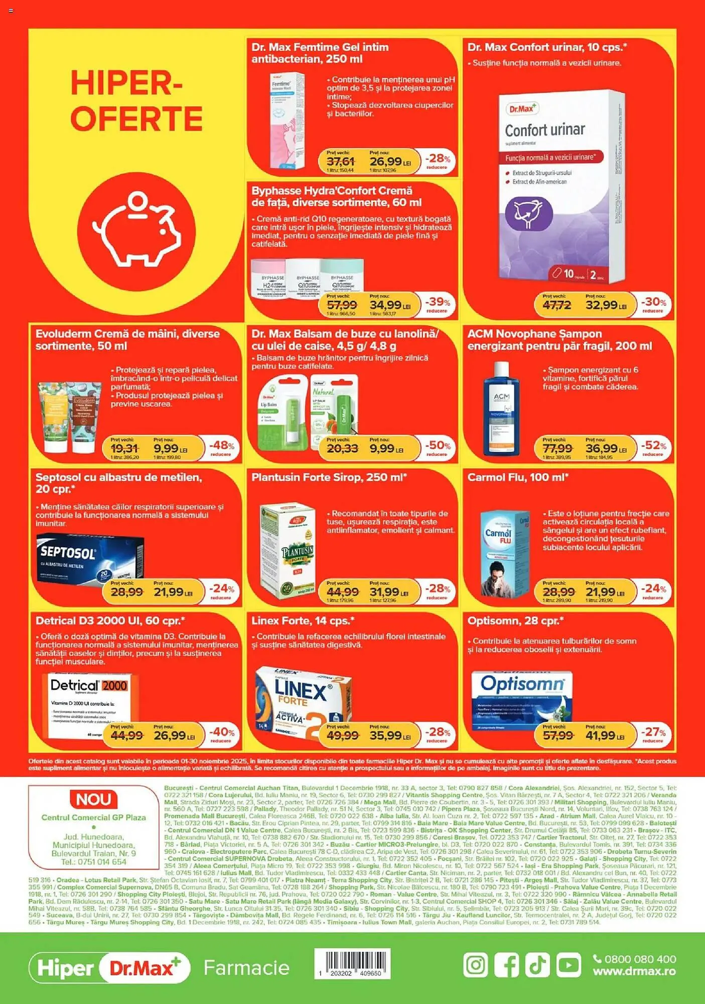 Catalog Catalog Dr.Max de la 31 octombrie până la 30 noiembrie 2025 - Revista Pagina 8