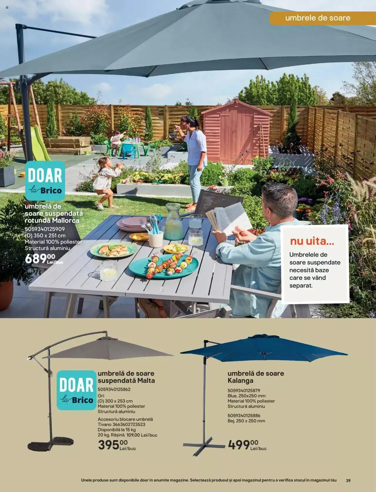 Catalog Brico Depot catalog - Bucuria momentelor de la 1 iunie până la 30 septembrie 2023 - Revista Pagina 39