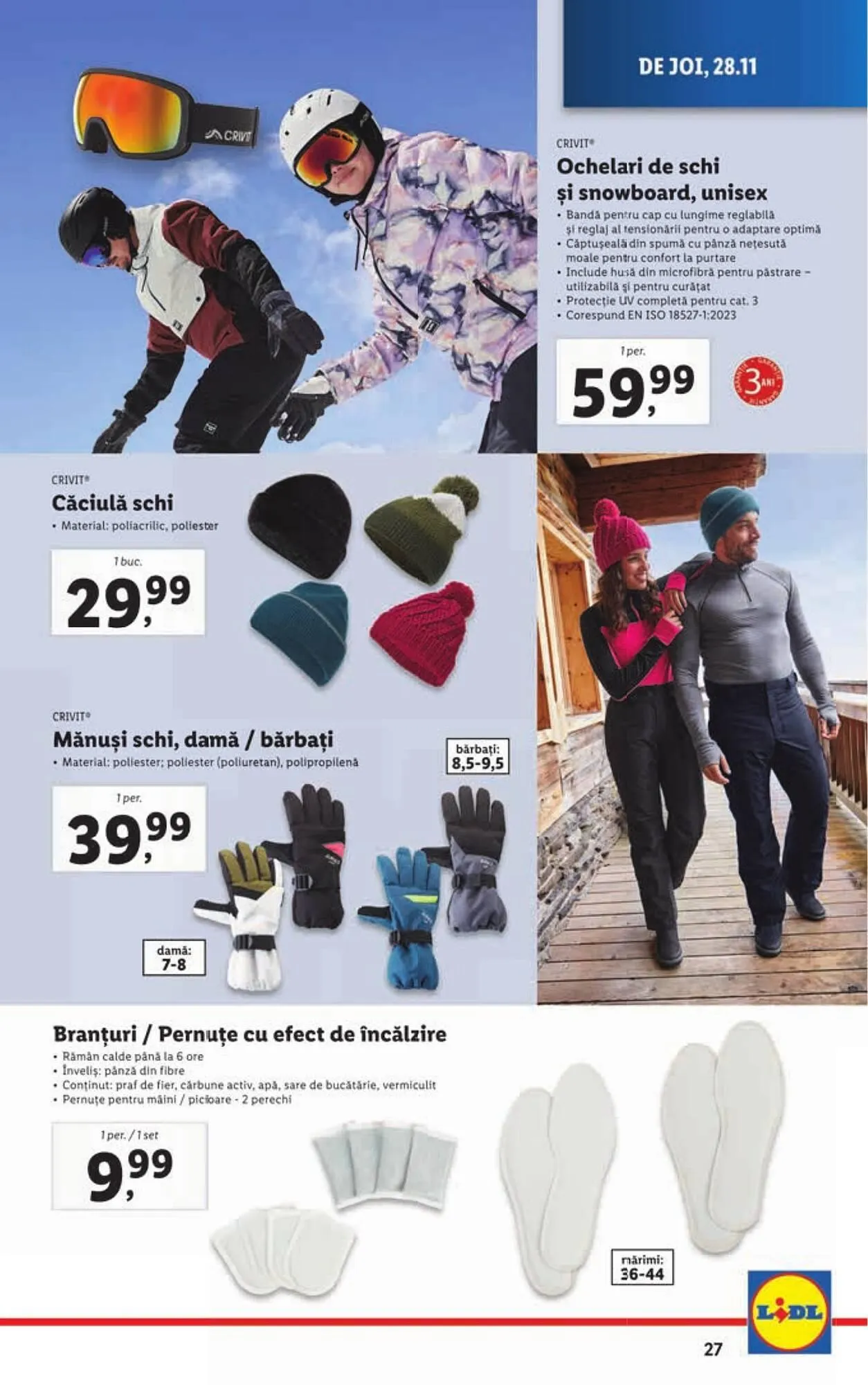 Catalog Catalog Lidl de la 25 noiembrie până la 1 decembrie 2024 - Revista Pagina 27