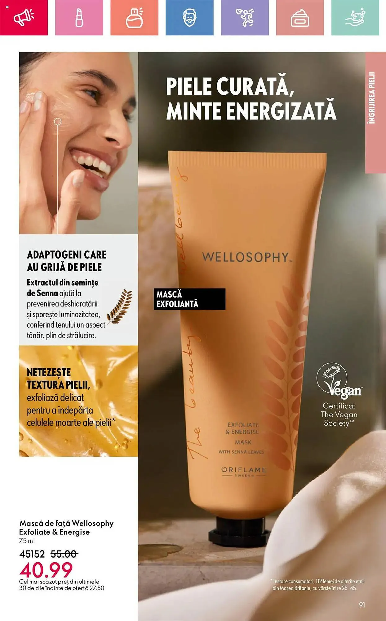 Catalog Catalog Oriflame de la 13 aprilie până la 3 mai 2025 - Revista Pagina 91