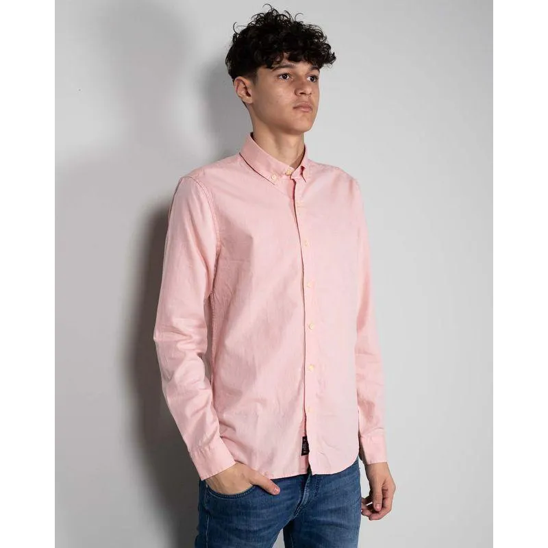 Camasa uni din bumbac cu maneca lunga 24KOS01023