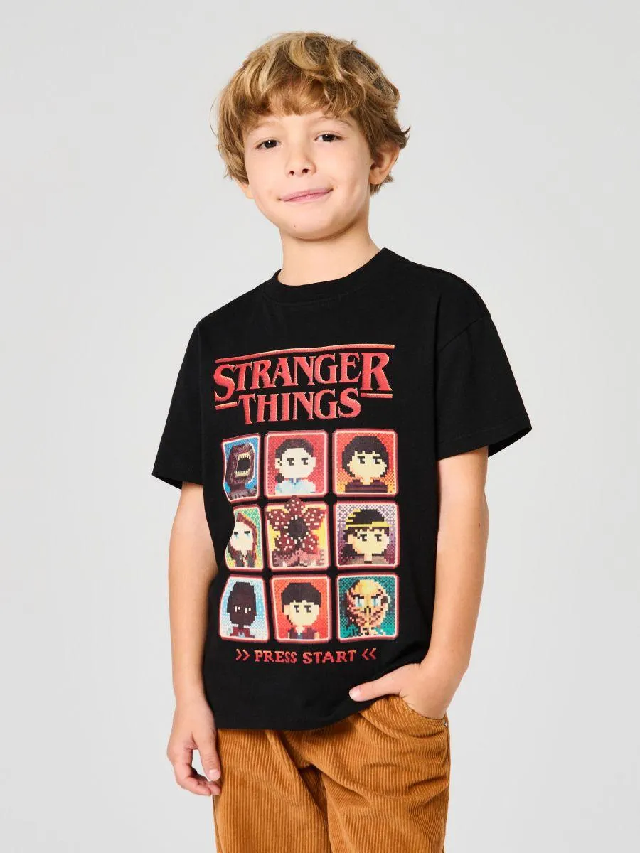 Tricou din bumbac cu imprimeu Stranger Things