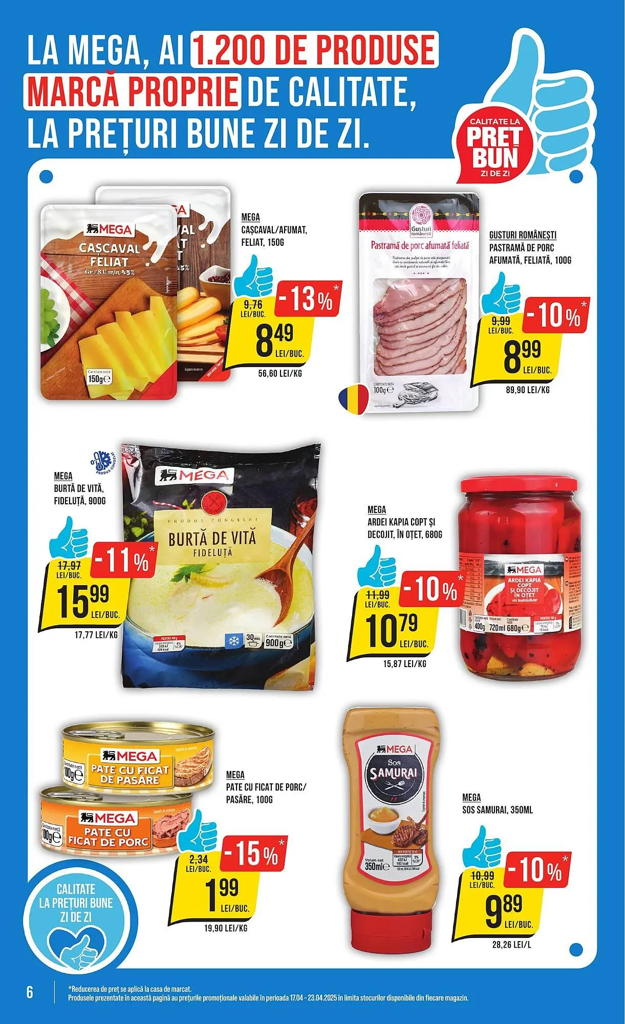 Catalog Catalog Mega Image de la 17 aprilie până la 23 aprilie 2025 - Revista Pagina 6