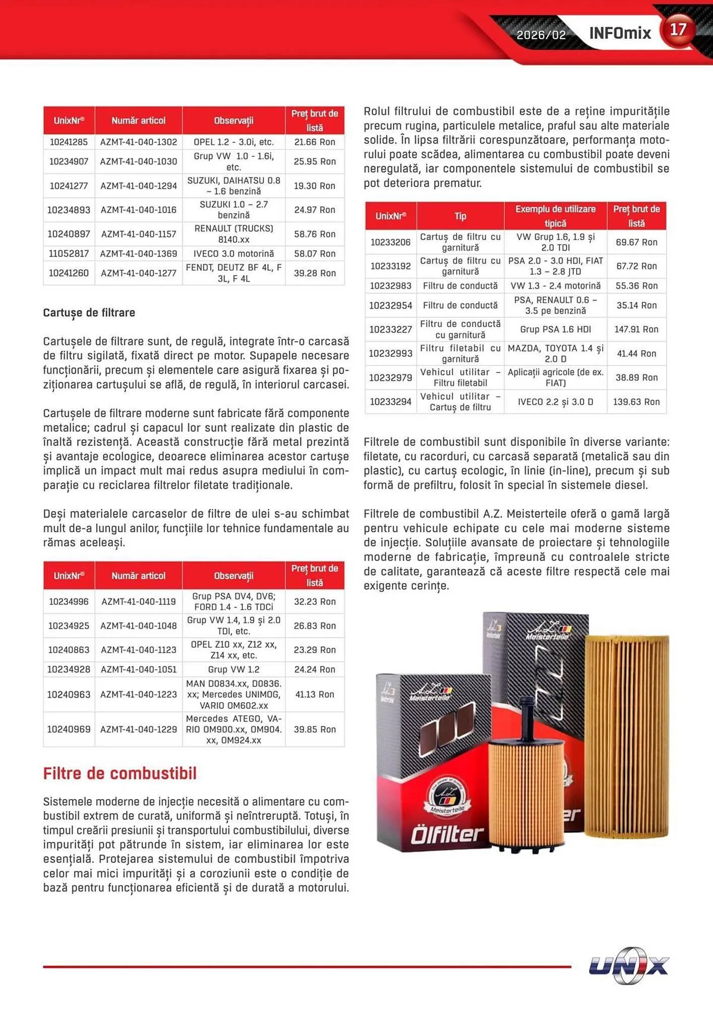 Catalog Catalog UNIX Auto de la 4 februarie până la 28 februarie 2026 - Revista Pagina 17