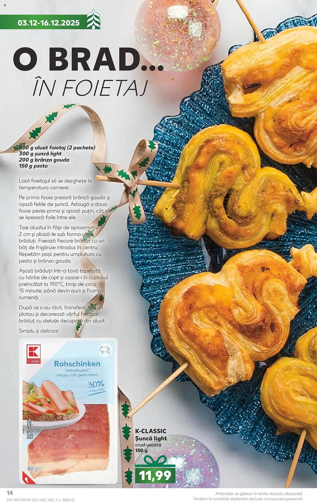 Catalog Catalog Kaufland de la 3 decembrie până la 16 decembrie 2025 - Revista Pagina 14