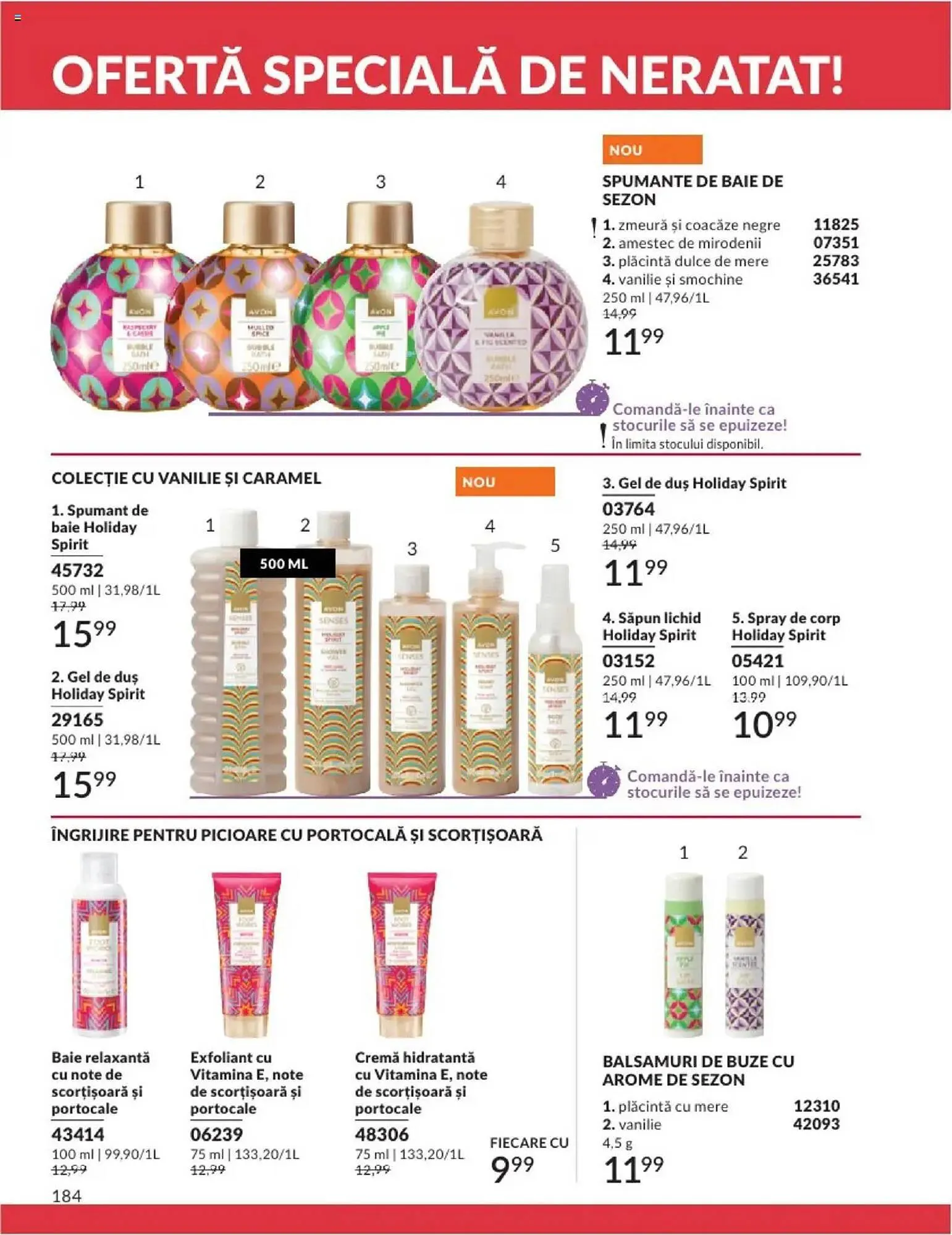 Catalog Catalog Avon de la 1 ianuarie până la 31 ianuarie 2025 - Revista Pagina 184