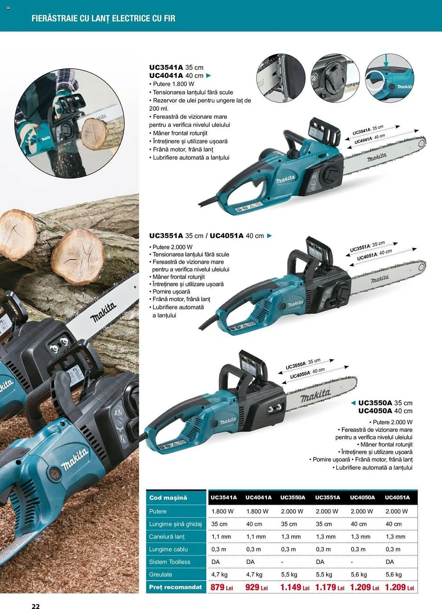 Catalog Makita catalog de la 1 septembrie până la 22 decembrie 2023 - Revista Pagina 22