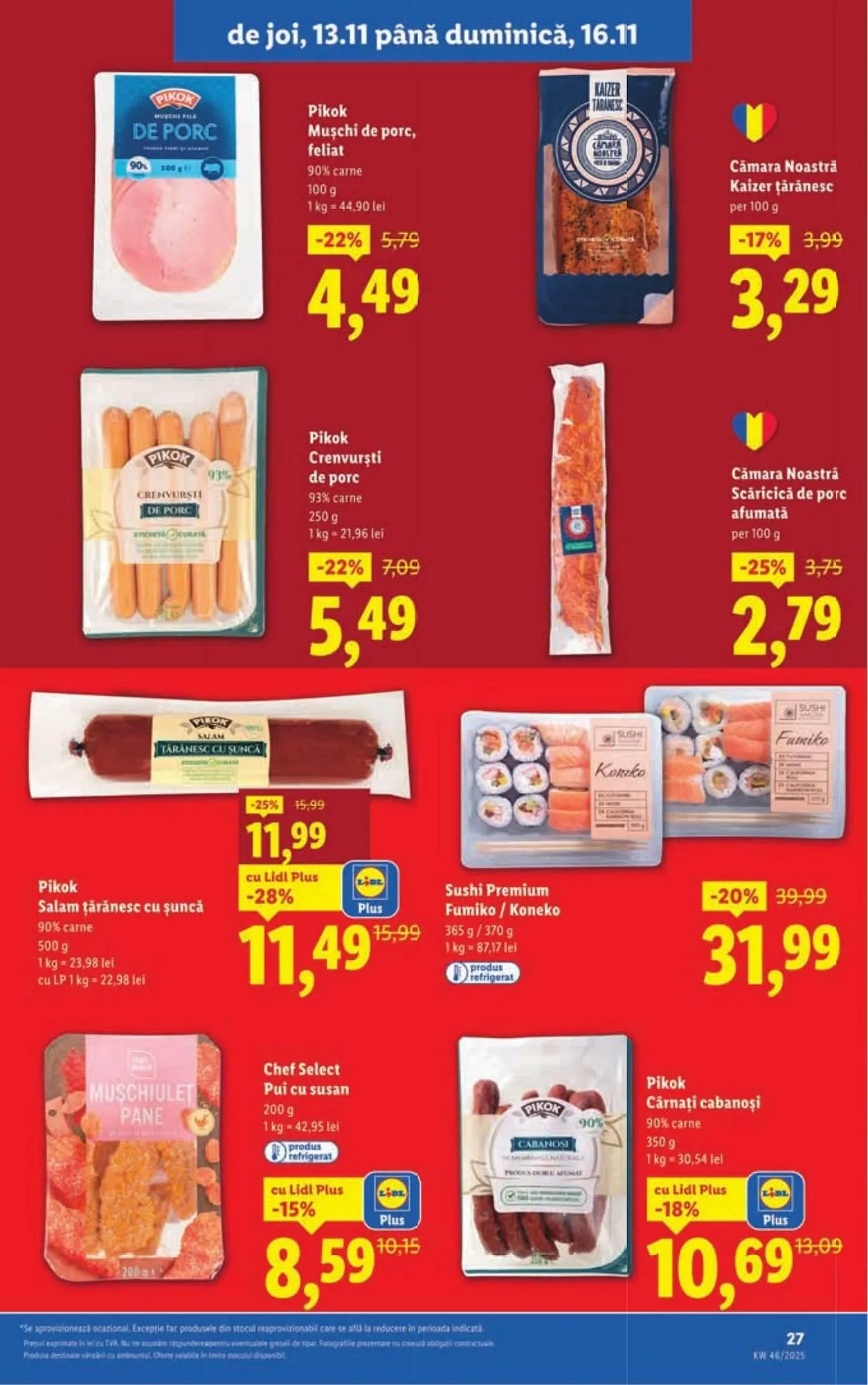 Catalog Catalog Lidl de la 10 noiembrie până la 16 noiembrie 2025 - Revista Pagina 27