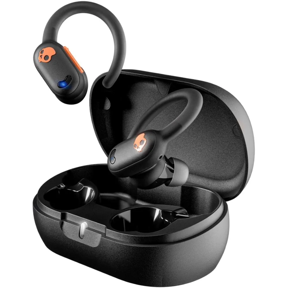 Casti SKULLCANDY Push ANC Active S2PAW-S749, True Wireless, Bluetooth, In-Ear, Microfon, Noise Cancelling, Black/Orange
