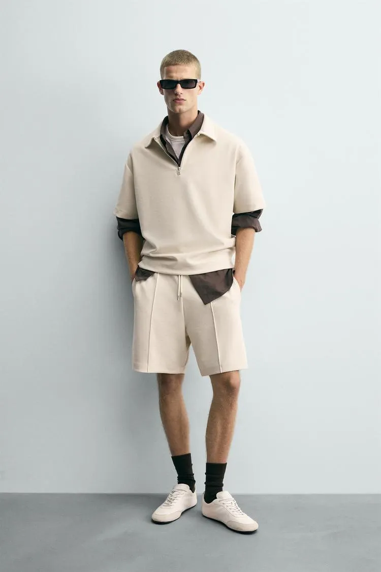 BERMUDE INTERLOCK ETICHETĂ