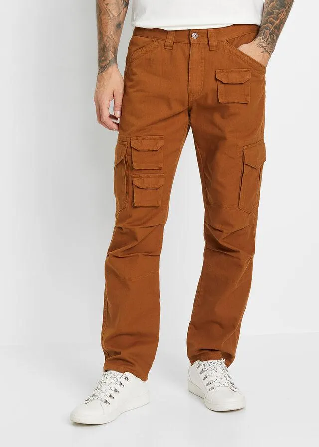 Pantaloni cargo loose, drept