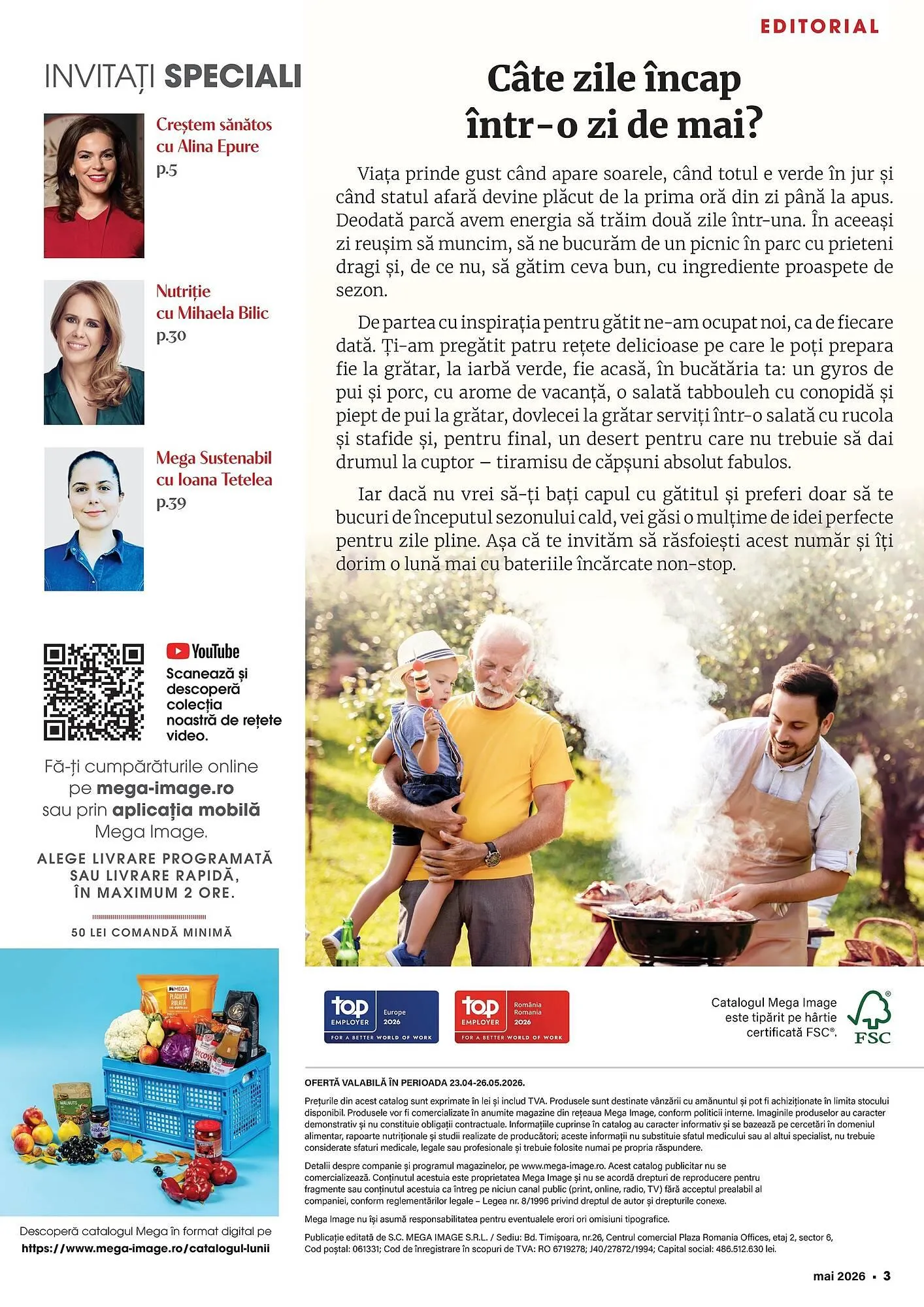 Catalog Catalog Mega Image de la 1 mai până la 31 mai 2026 - Revista Pagina 3
