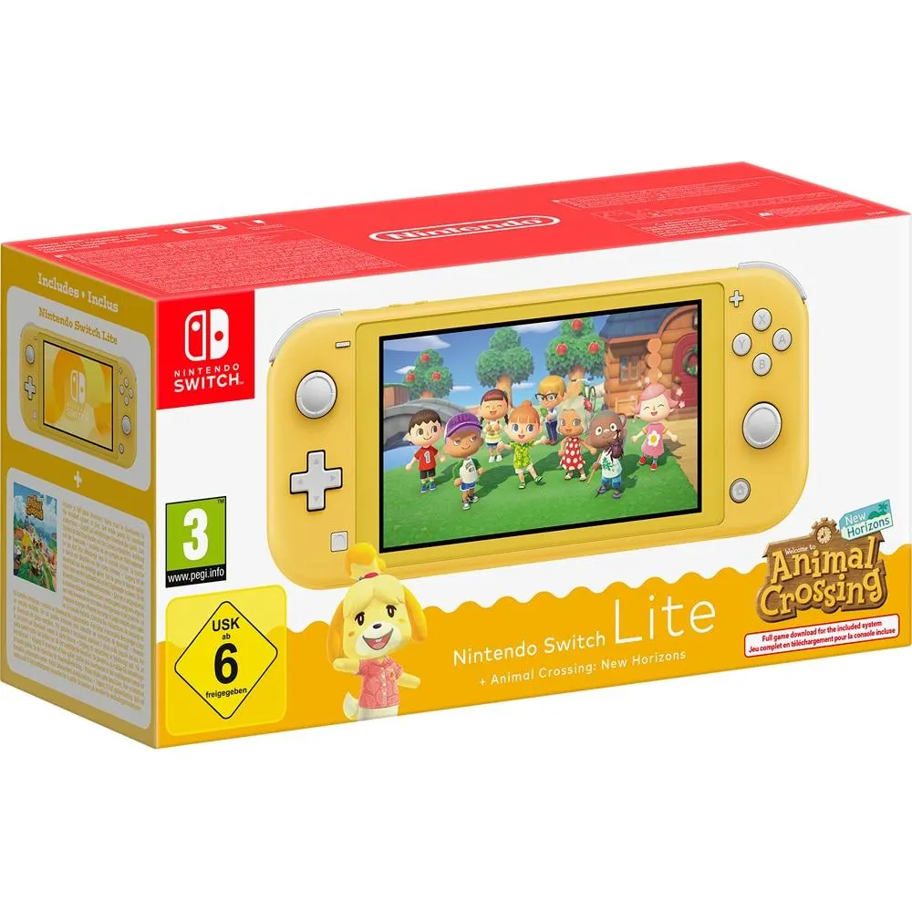 Consola portabila NINTENDO Switch Lite Animal Crossing, Yellow