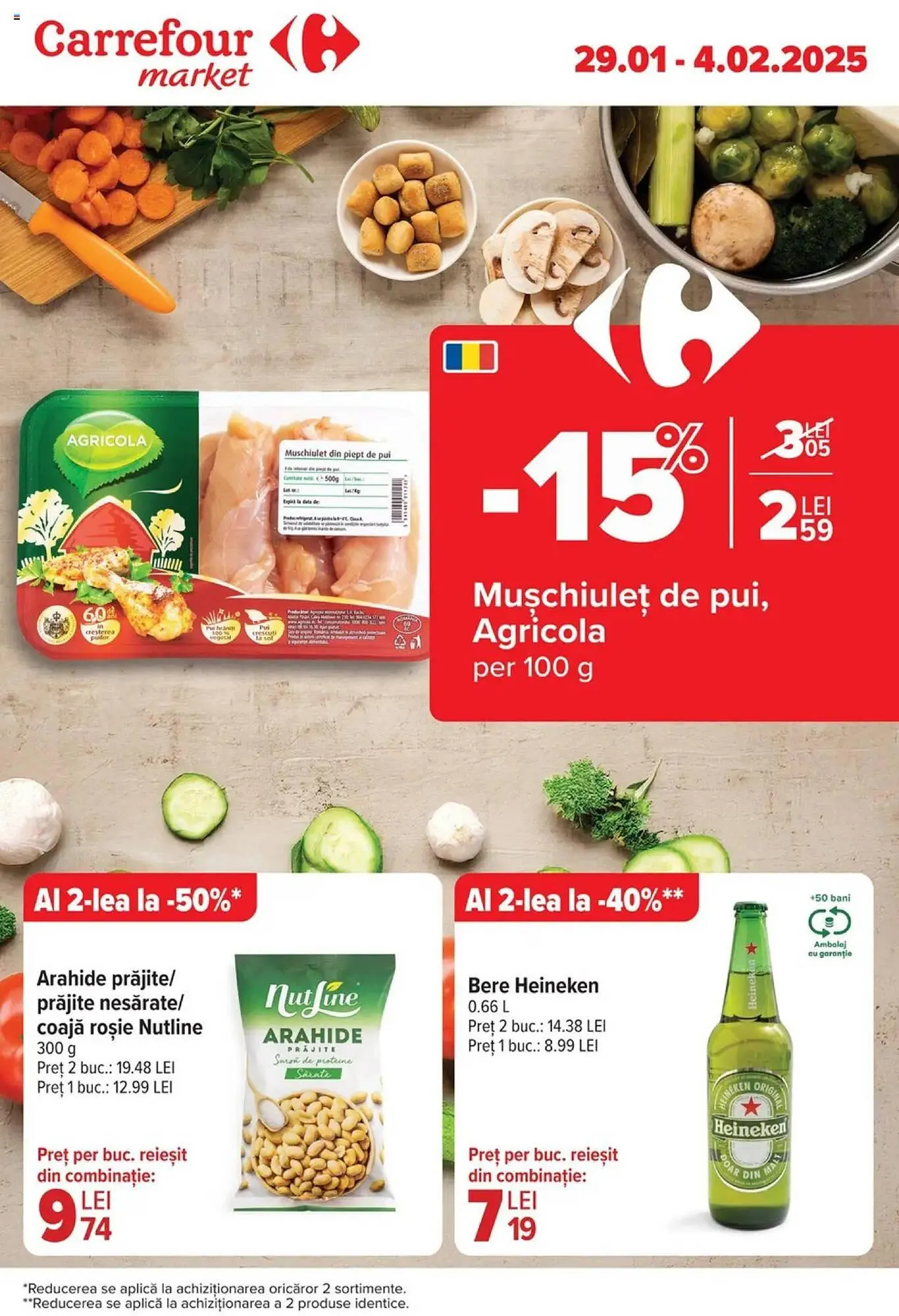 Catalog Catalog Carrefour Market de la 29 ianuarie până la 4 februarie 2025 - Revista Pagina 1