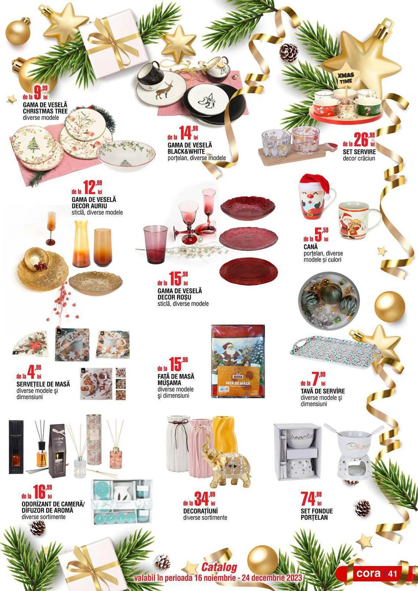 Catalog Cora catalog de la 16 noiembrie până la 24 decembrie 2023 - Revista Pagina 41