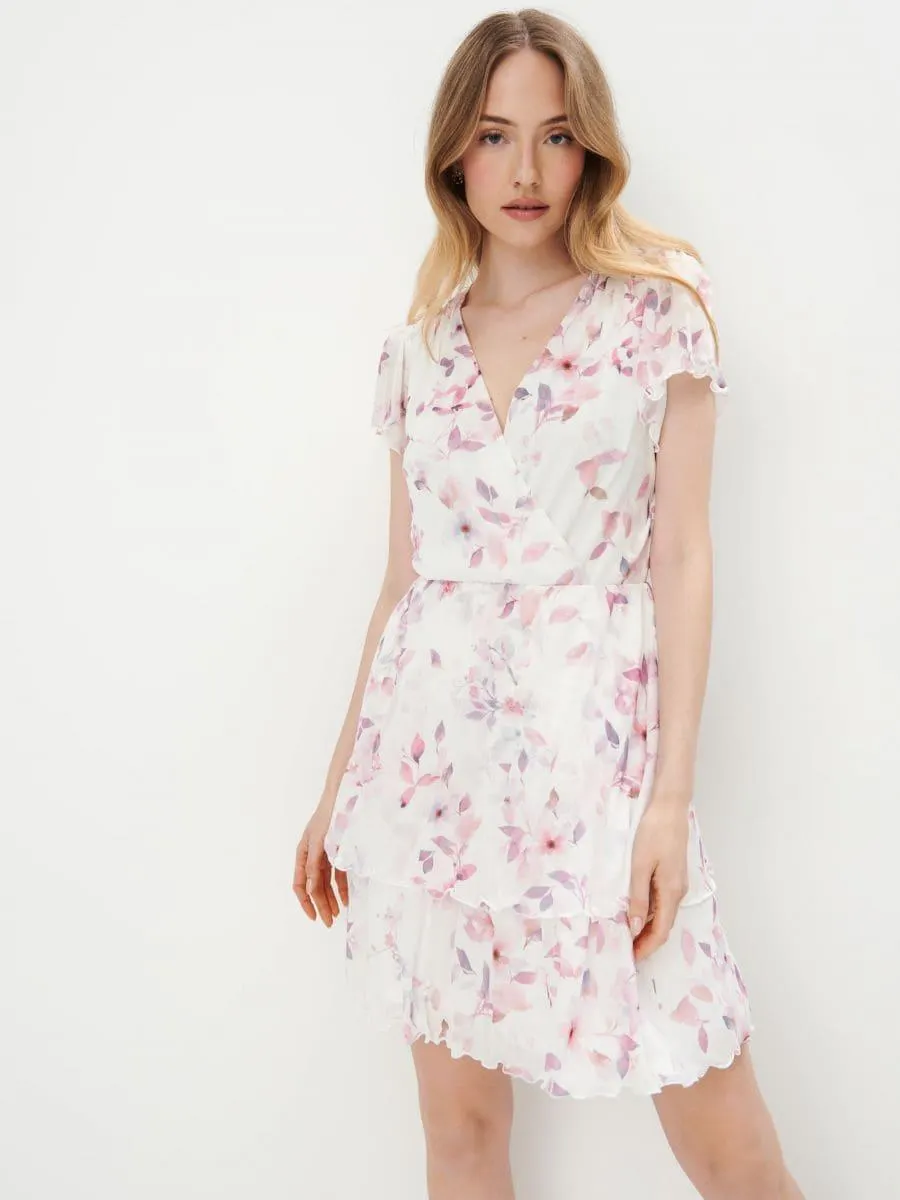 Rochie mini, cu flori