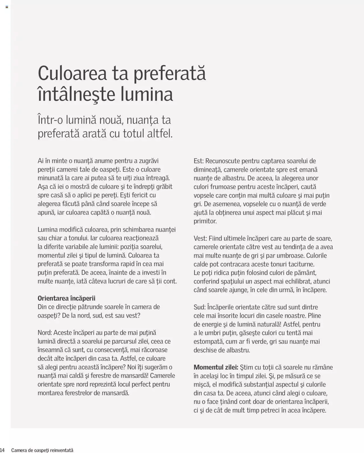 Catalog Velux catalog - Camera de oaspeți reinventată de la 27 decembrie până la 31 decembrie 2023 - Revista Pagina 14
