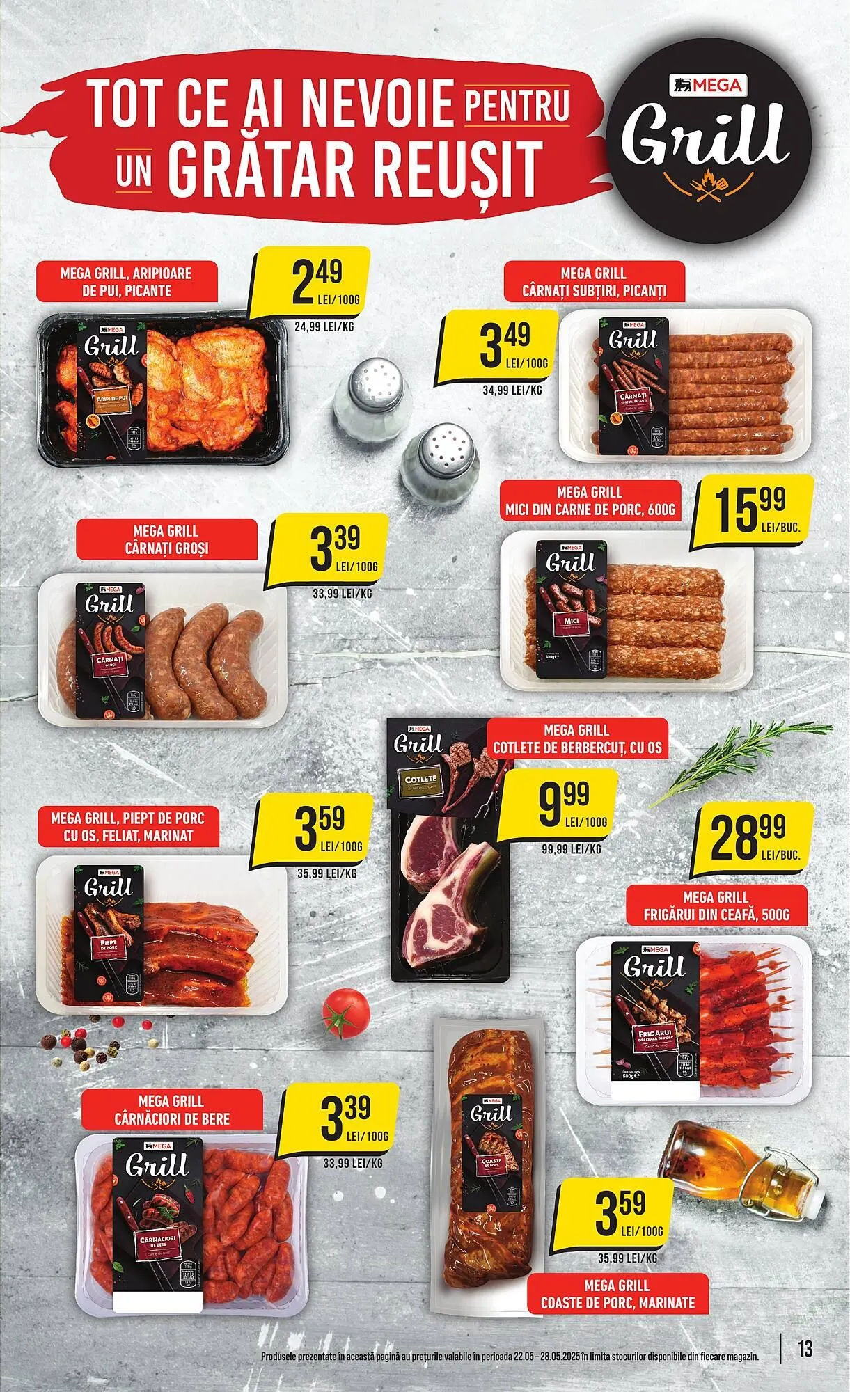 Catalog Catalog Mega Image de la 22 mai până la 28 mai 2025 - Revista Pagina 13