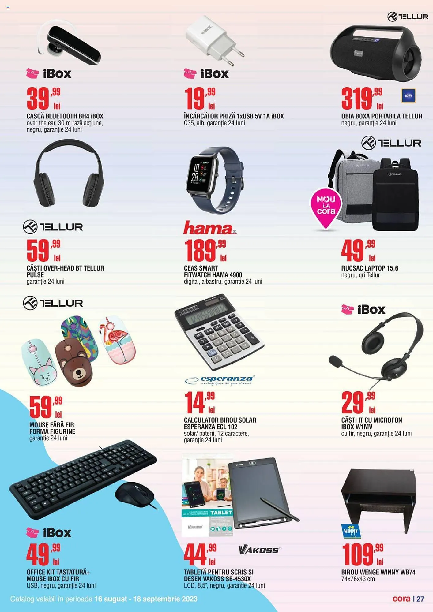 Catalog Cora catalog de la 16 august până la 18 septembrie 2023 - Revista Pagina 27
