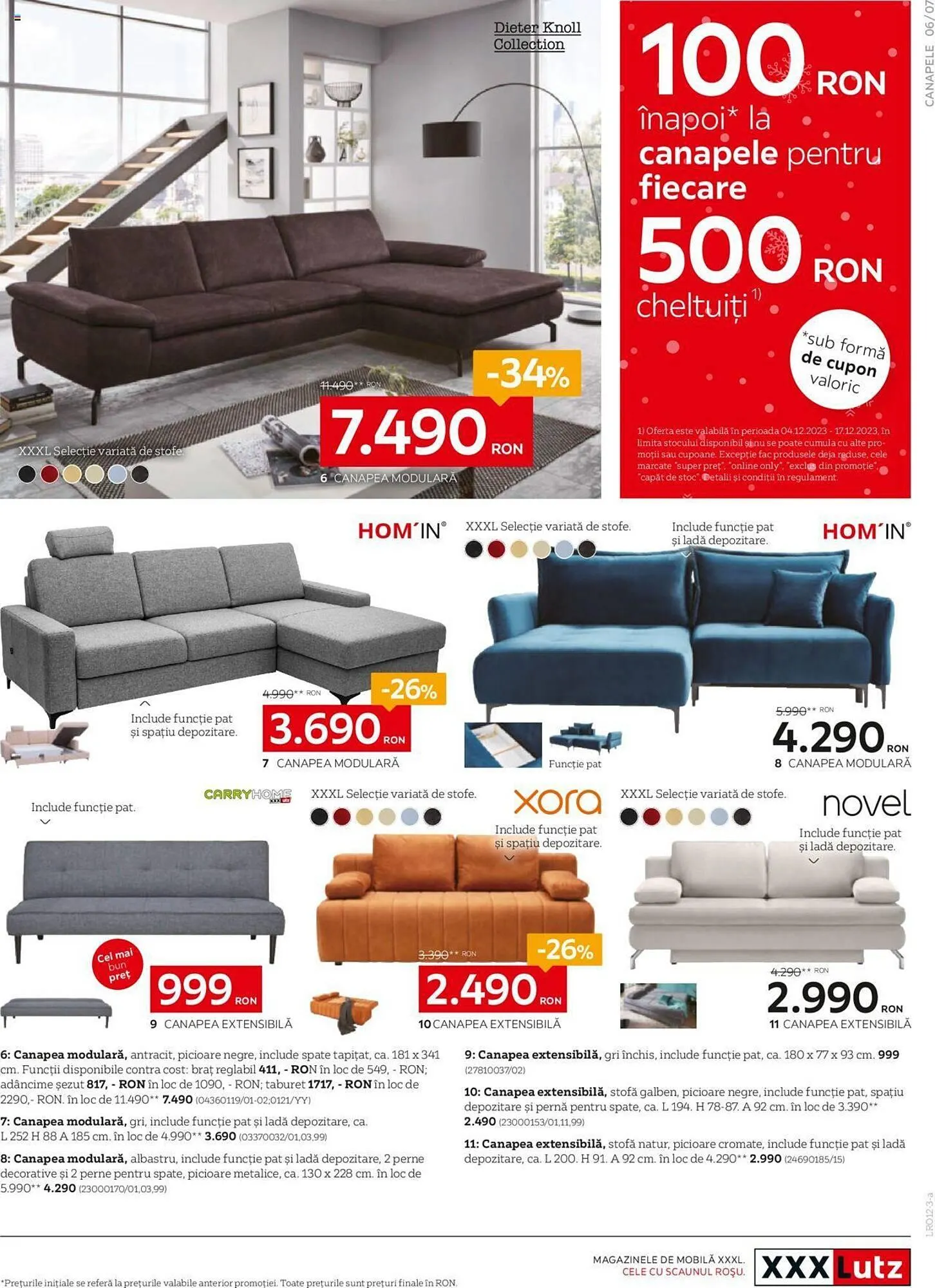 Catalog XXXLutz catalog de la 4 decembrie până la 31 decembrie 2023 - Revista Pagina 7