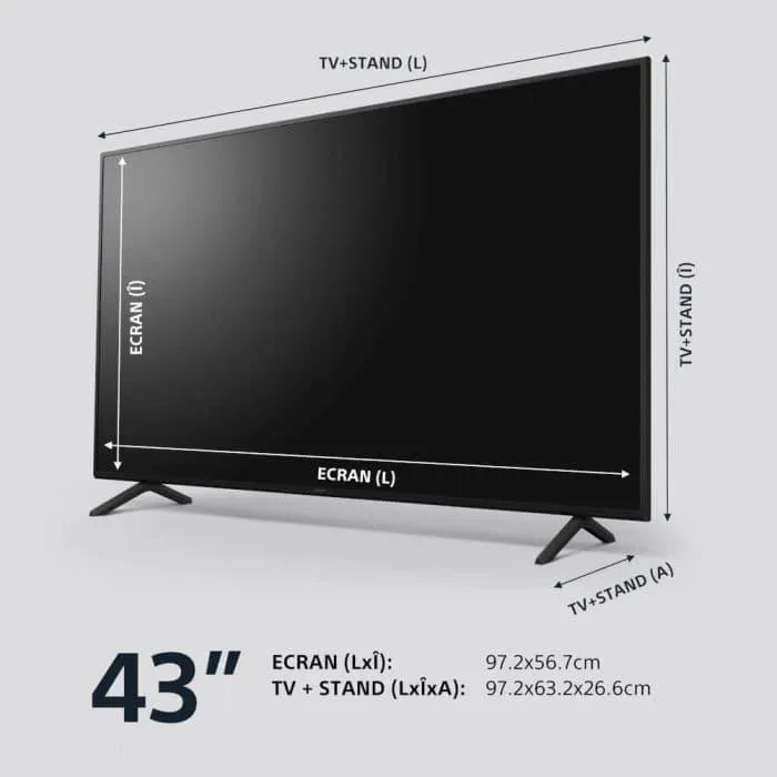 Televizor Smart Sony Bravia 43X75WL, 108 cm, Ultra HD 4K, Google TV, Clasa G