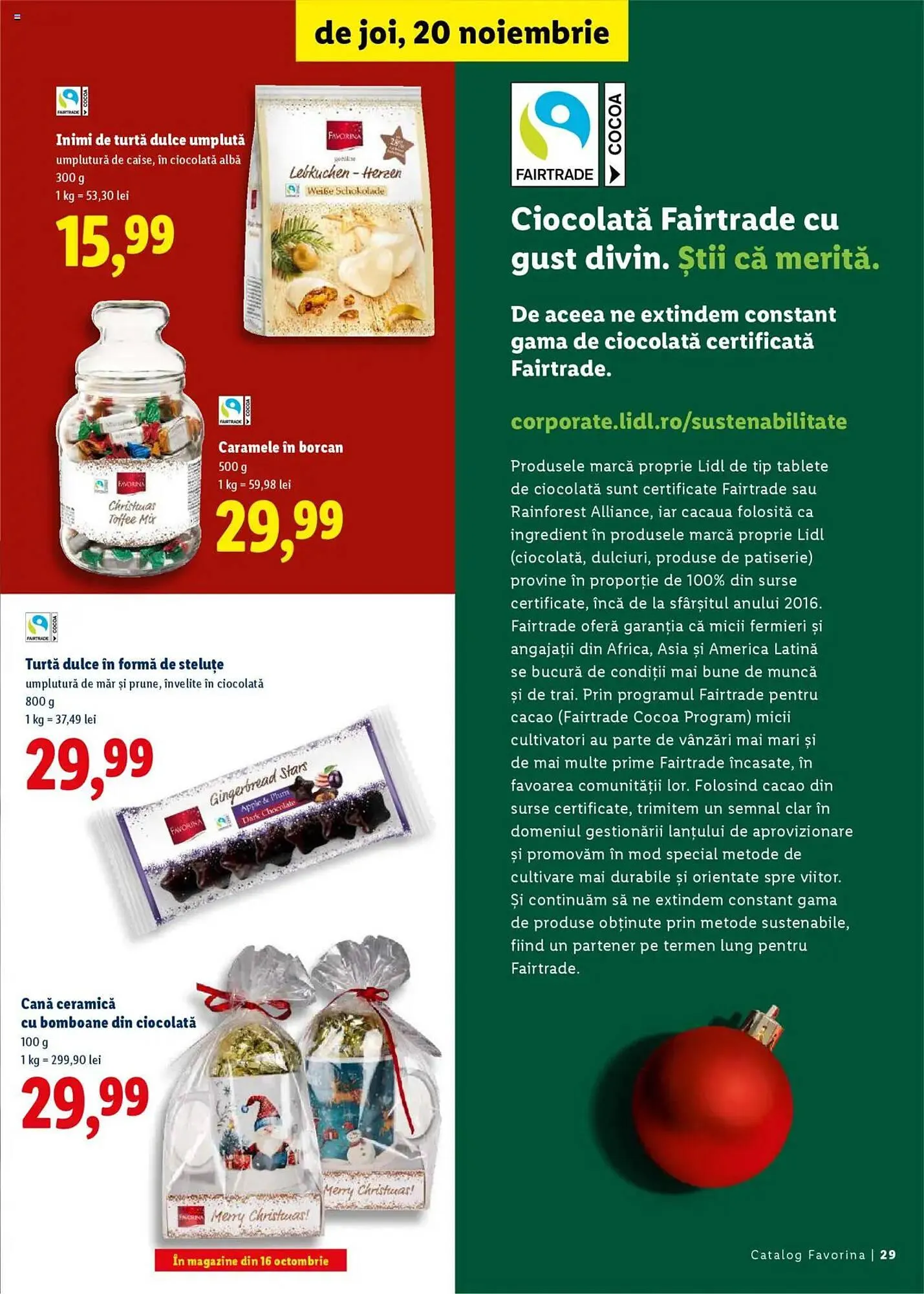 Catalog Catalog Lidl de la 15 octombrie până la 31 decembrie 2025 - Revista Pagina 29