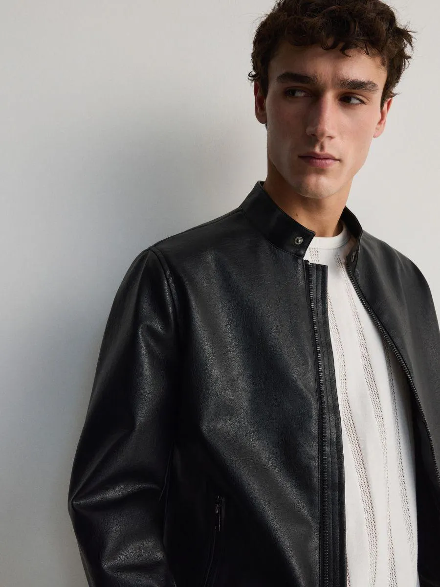 Geacă din piele ecologică