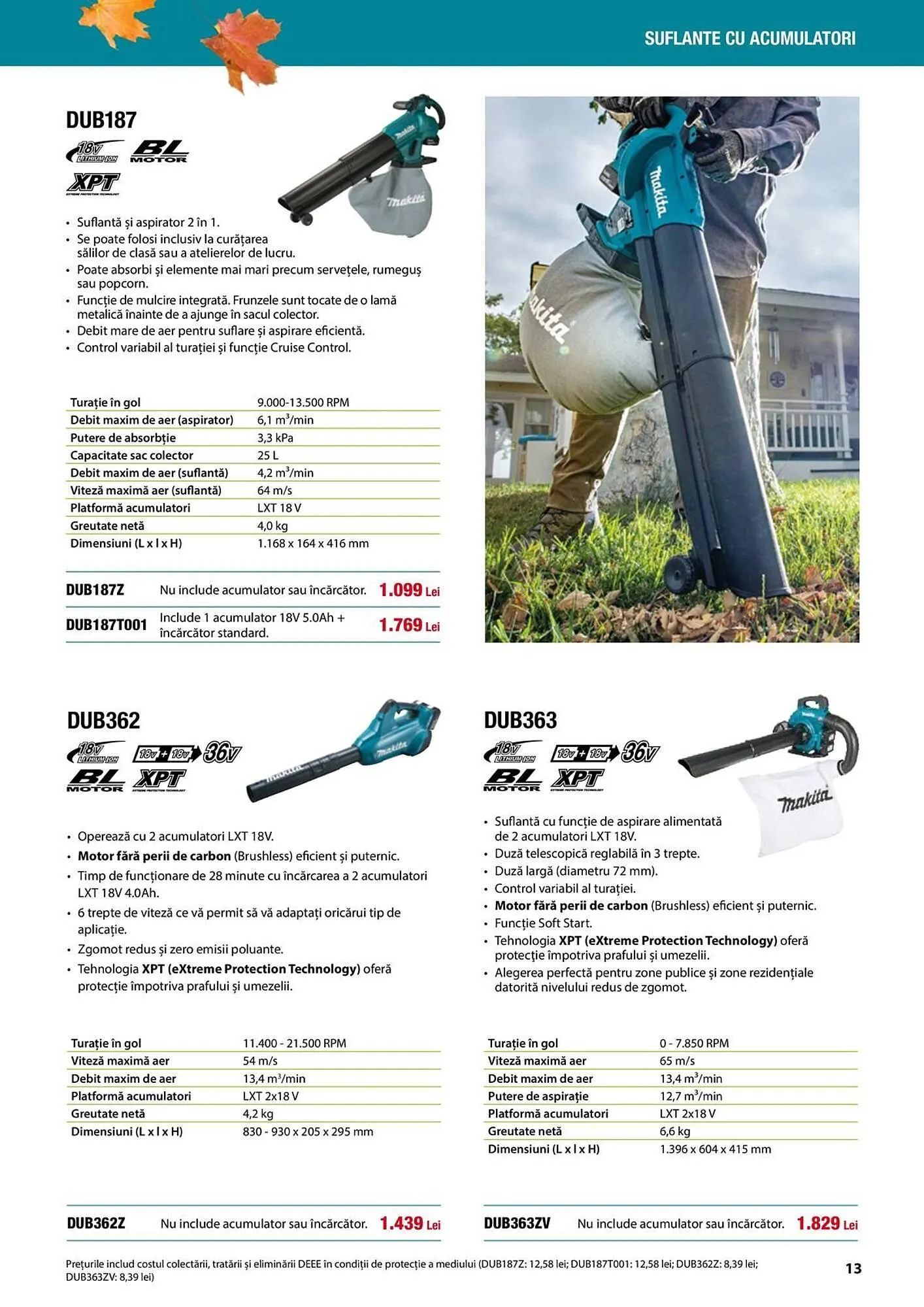 Catalog Catalog Makita de la 12 septembrie până la 24 decembrie 2025 - Revista Pagina 13