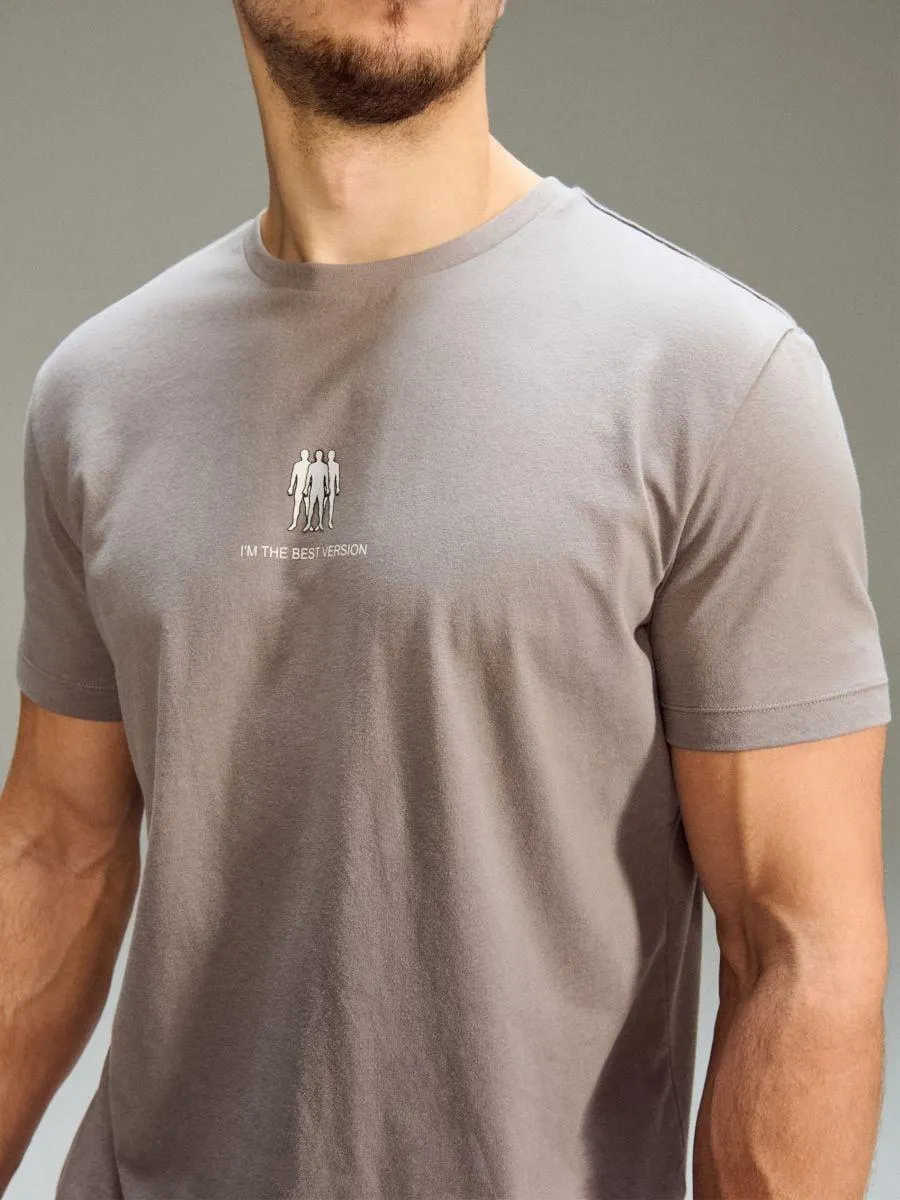 Tricou din bumbac cu broderie