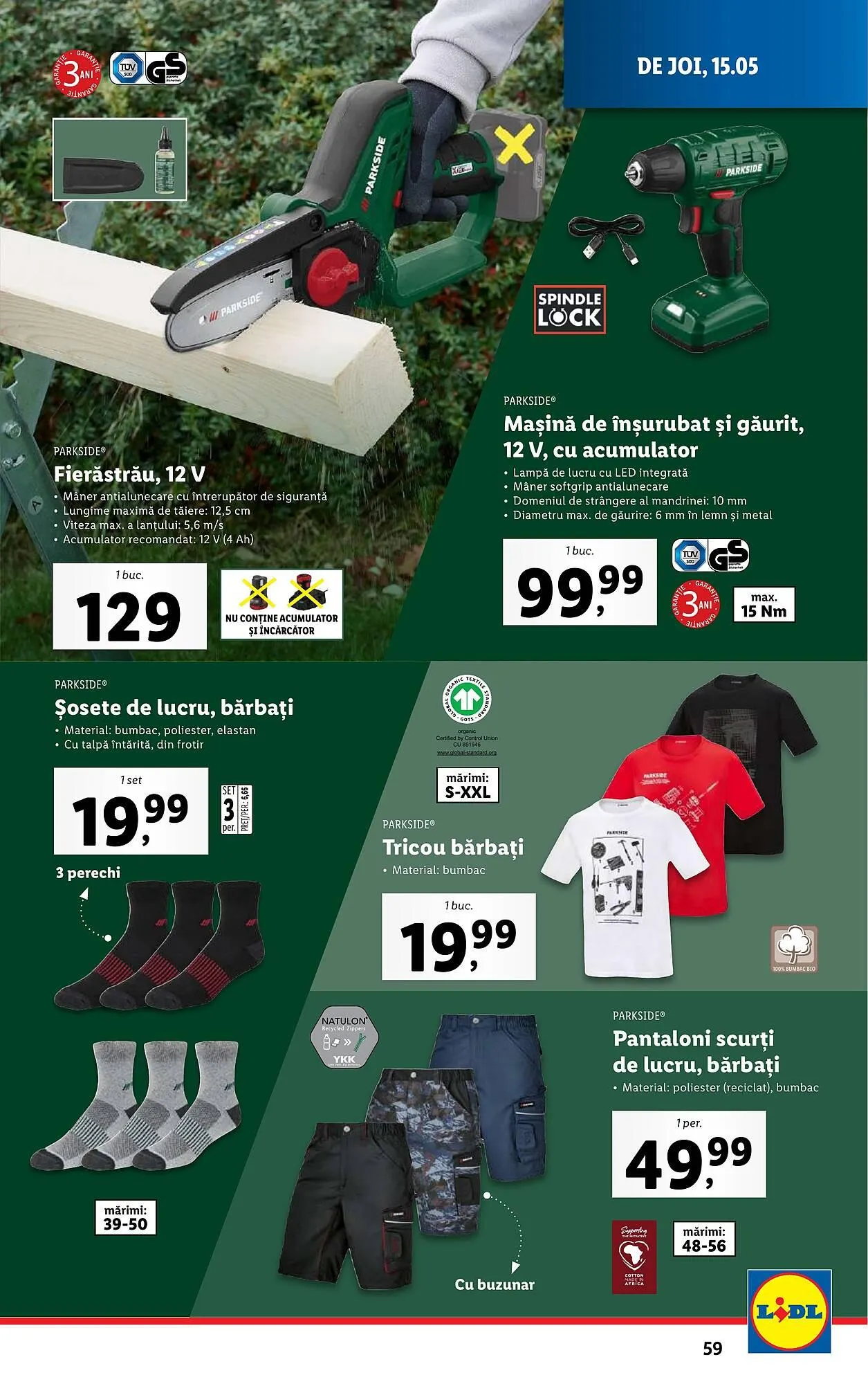 Catalog Catalog Lidl de la 12 mai până la 18 mai 2025 - Revista Pagina 59