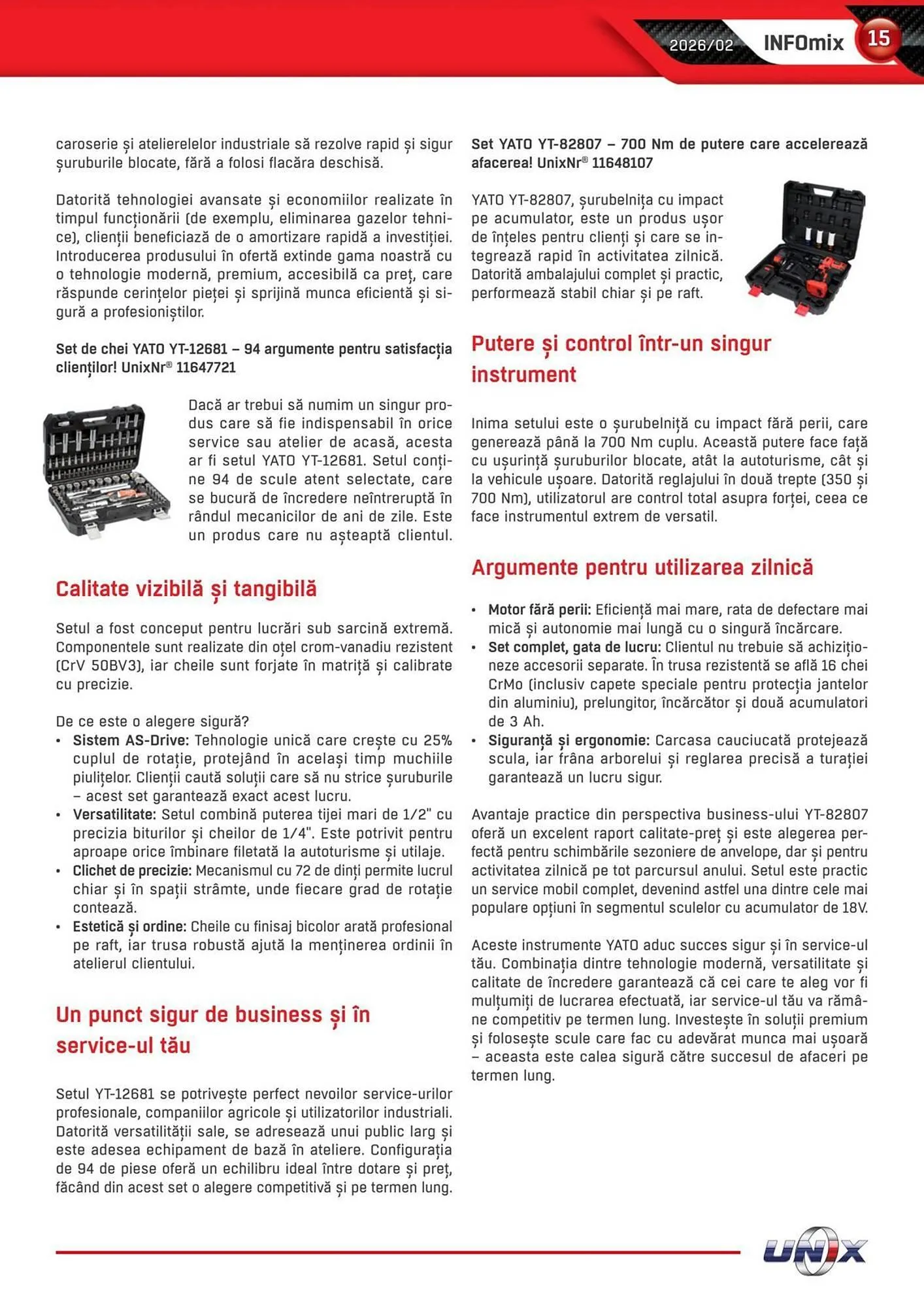 Catalog Catalog UNIX Auto de la 4 februarie până la 28 februarie 2026 - Revista Pagina 15