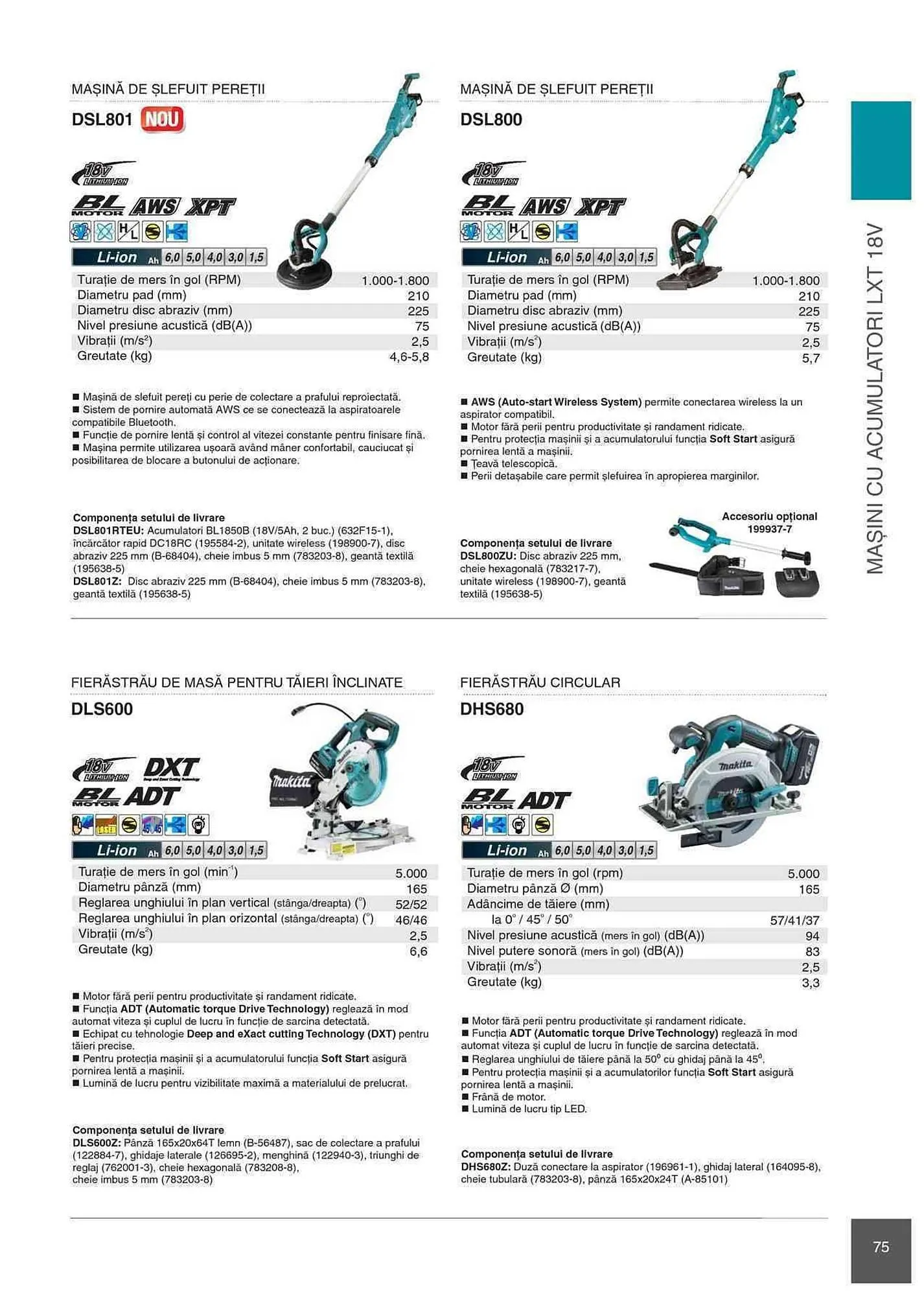 Catalog Makita catalog de la 1 ianuarie până la 31 decembrie 2023 - Revista Pagina 75