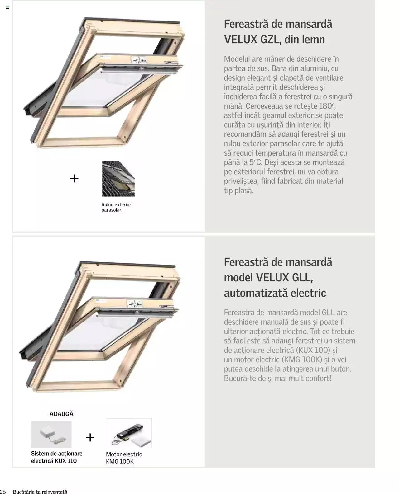 Catalog Velux catalog - Bucătăria ta reinventată de la 27 decembrie până la 31 decembrie 2024 - Revista Pagina 26