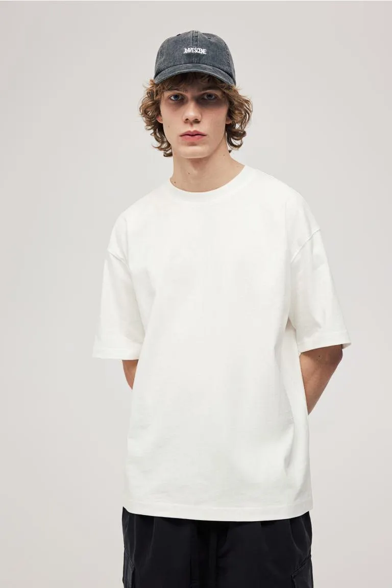 Βαμβακερό T-shirt Oversized Fit