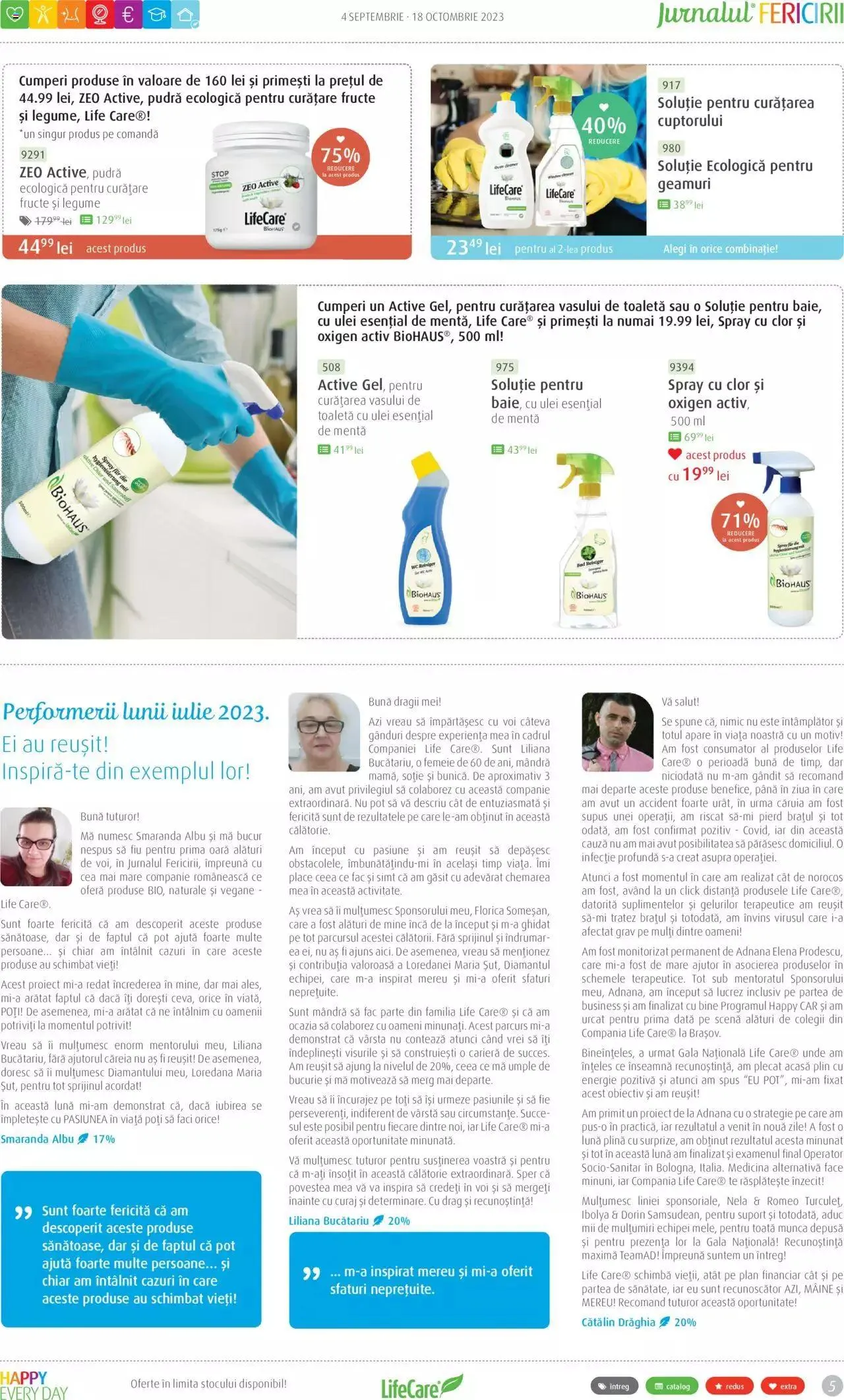 Catalog Life Care catalog - Jurnalul Fericirii Septembrie/Octombrie de la 4 septembrie până la 18 octombrie 2023 - Revista Pagina 5