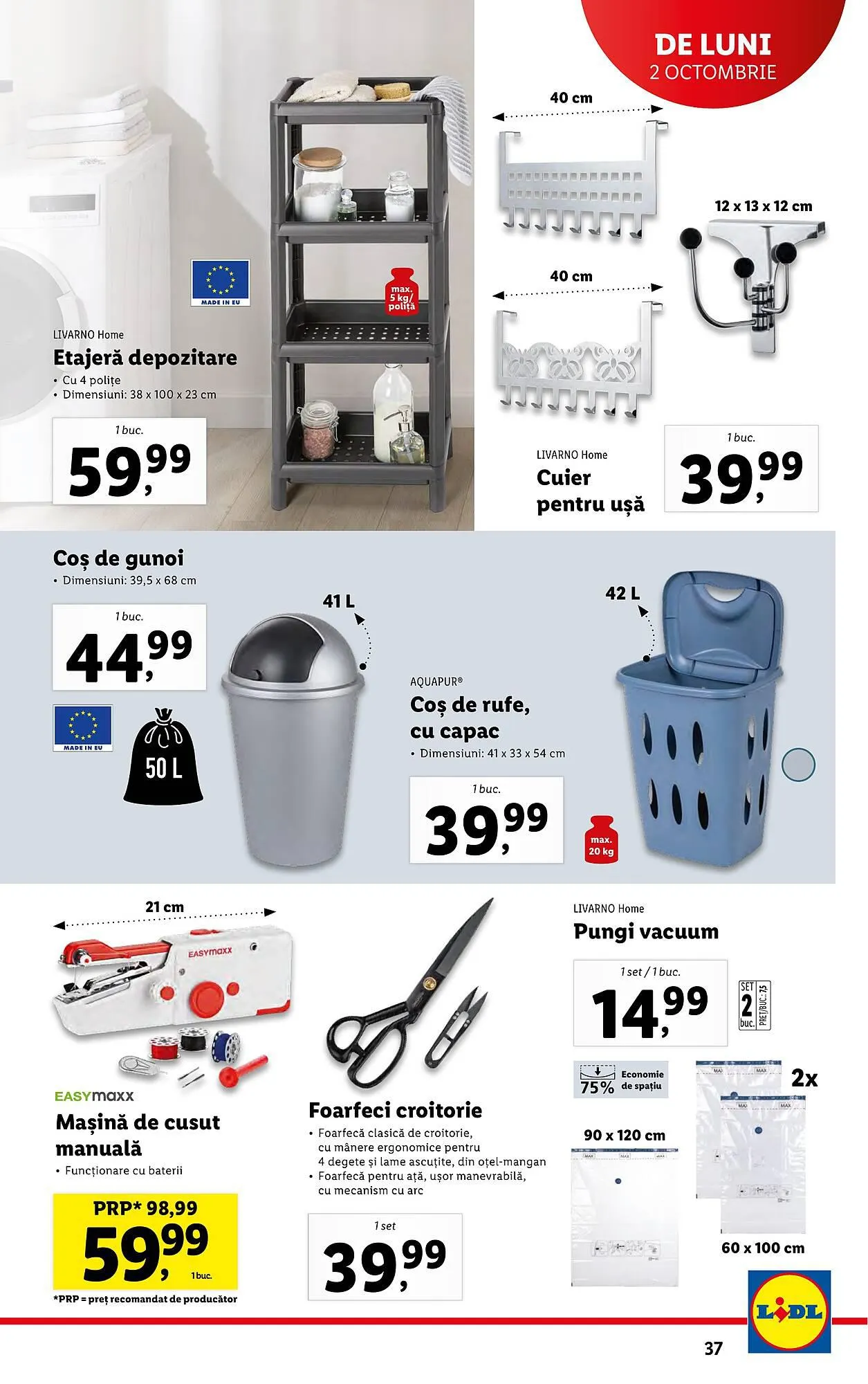 Catalog Lidl catalog de la 2 octombrie până la 8 octombrie 2023 - Revista Pagina 37