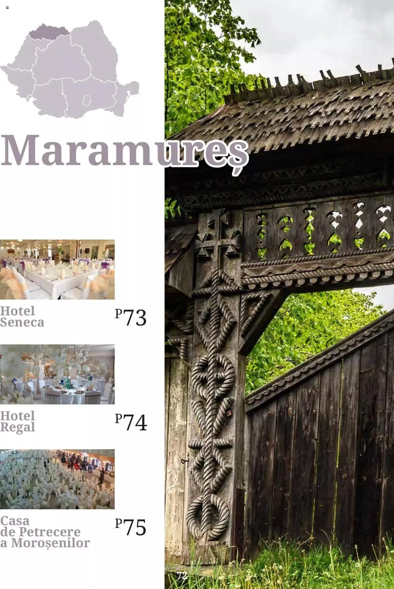 Catalog Metro - Ghid locații pentru evenimente 2022 de la 5 aprilie până la 31 decembrie 2023 - Revista Pagina 72