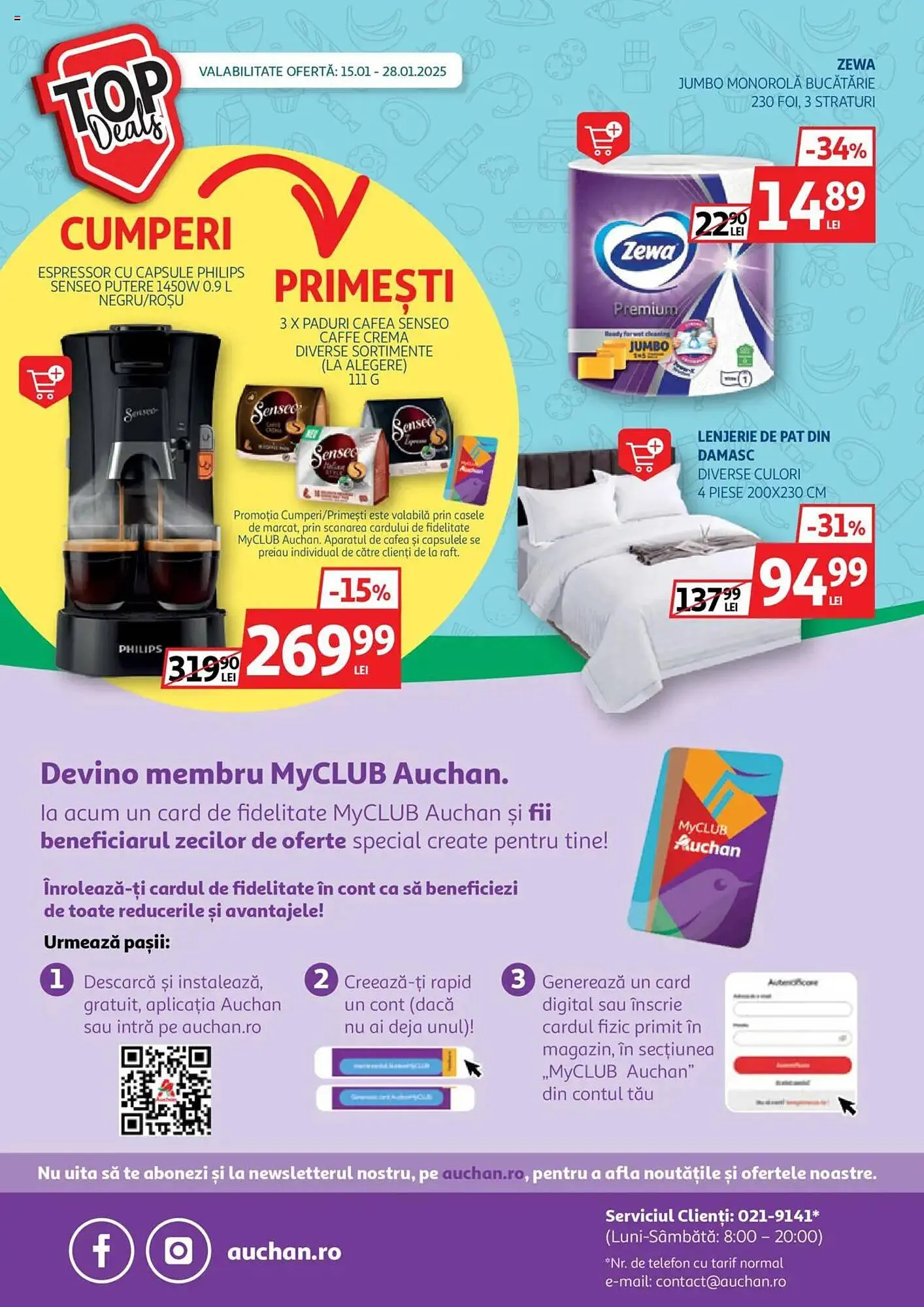 Catalog Catalog Auchan de la 15 ianuarie până la 28 ianuarie 2025 - Revista Pagina 21
