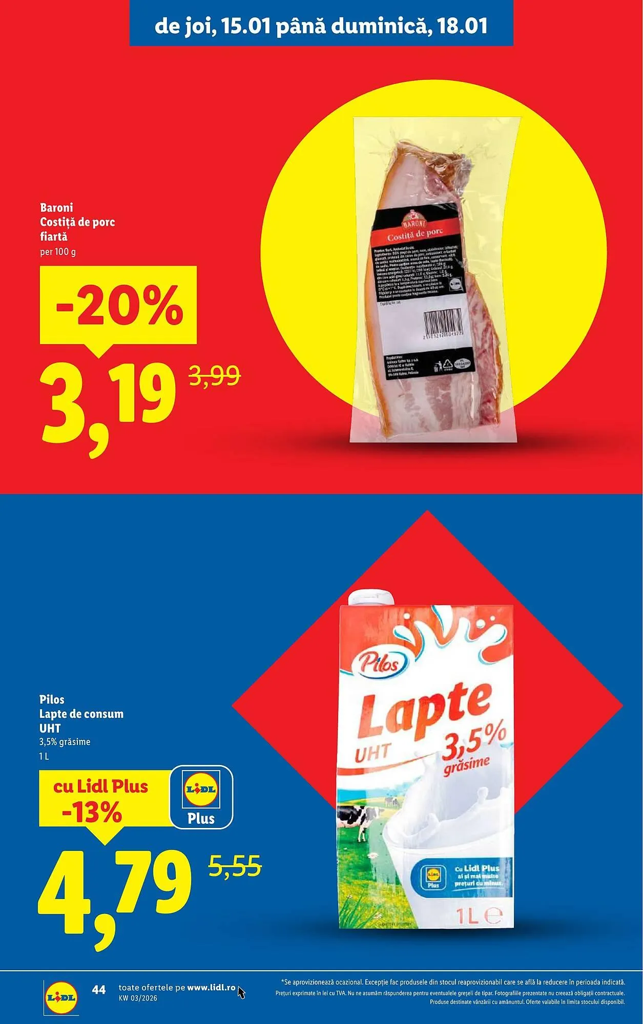 Catalog Catalog Lidl de la 12 ianuarie până la 18 ianuarie 2026 - Revista Pagina 44