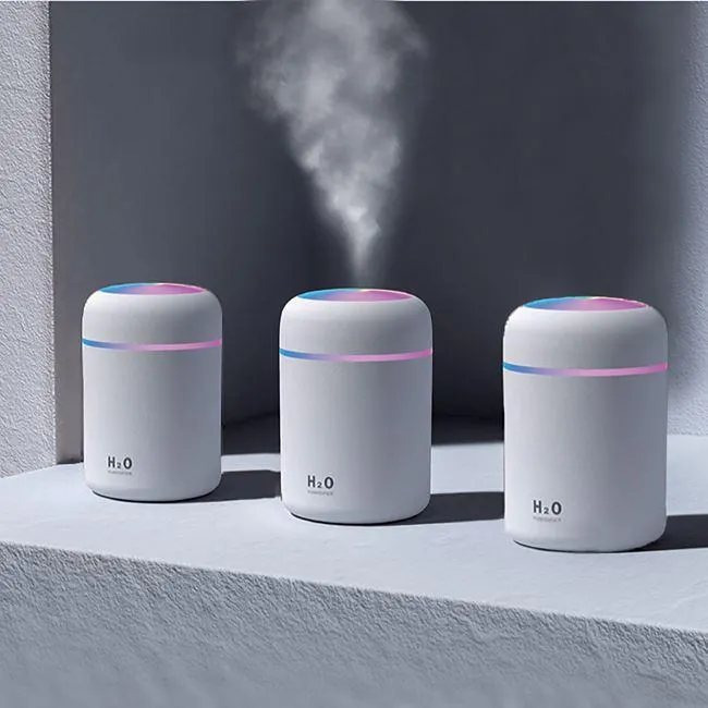 Difuzor Electric de Parfum cu USB & LED Colorat Ø7.5x11.5cm