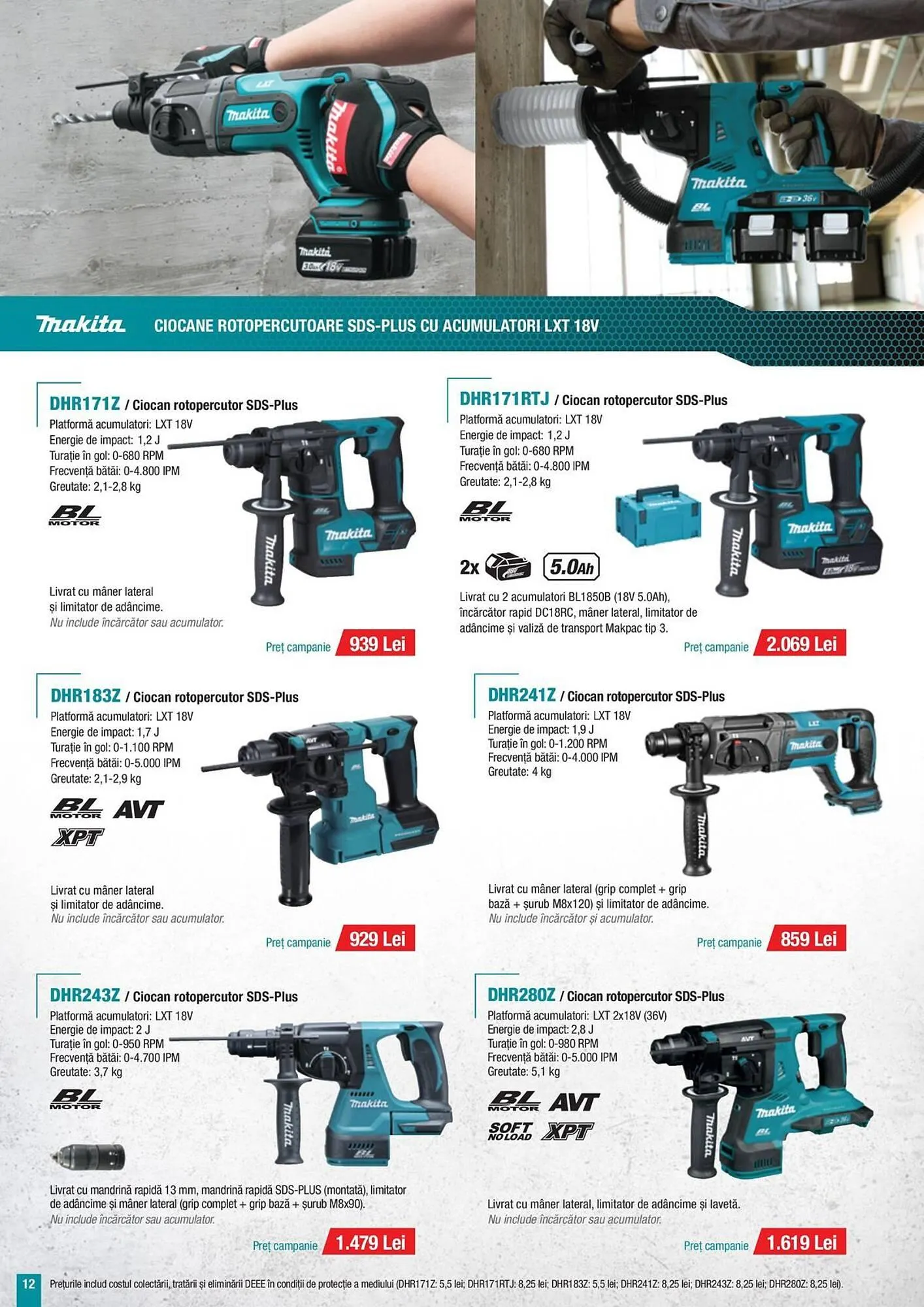 Catalog Catalog Makita de la 7 mai până la 31 decembrie 2025 - Revista Pagina 12