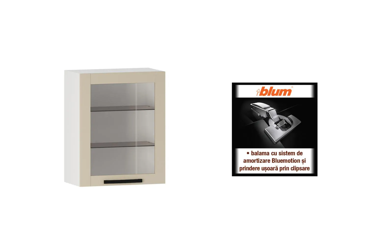 Suspendat cu vitrină L60 s&d