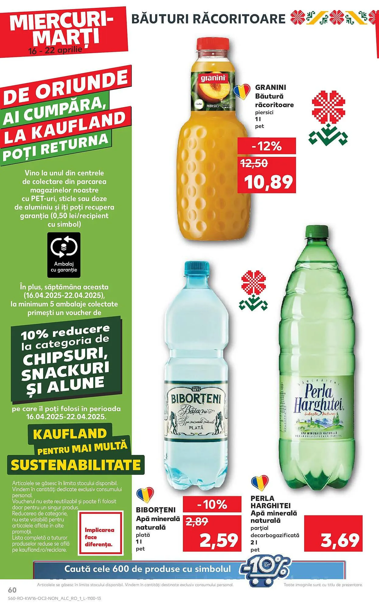 Catalog Catalog Kaufland de la 16 aprilie până la 22 aprilie 2025 - Revista Pagina 60