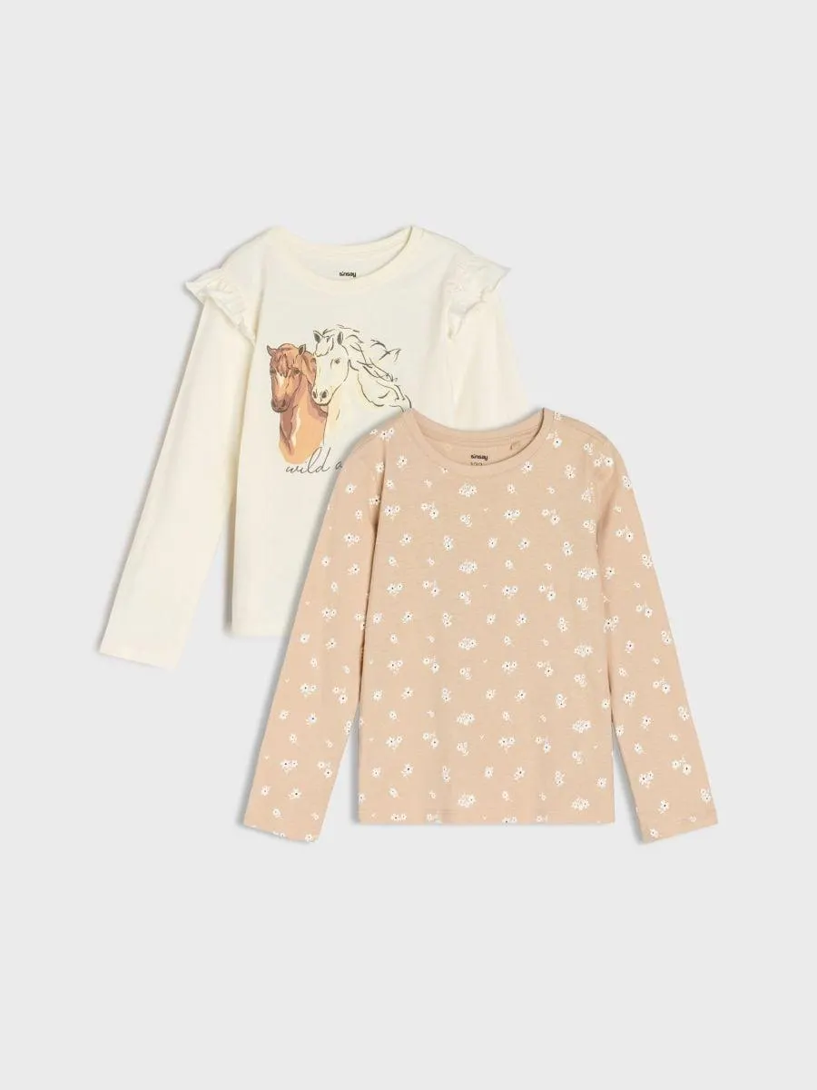 Set 2 tricouri cu mâneci lungi