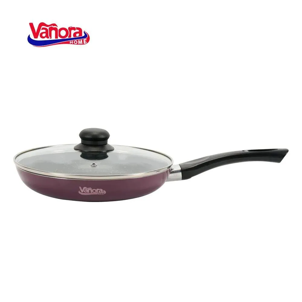 Tigaie cu capac Vanora Home Bella, aluminiu, 24x4 cm, Mov