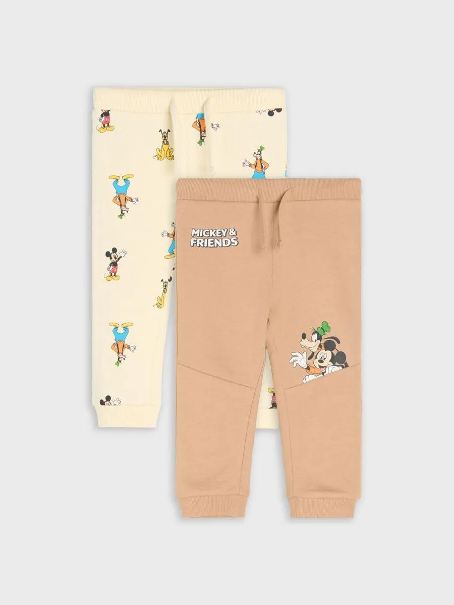 Set de 2 perechi de pantaloni sport Mickey Mouse