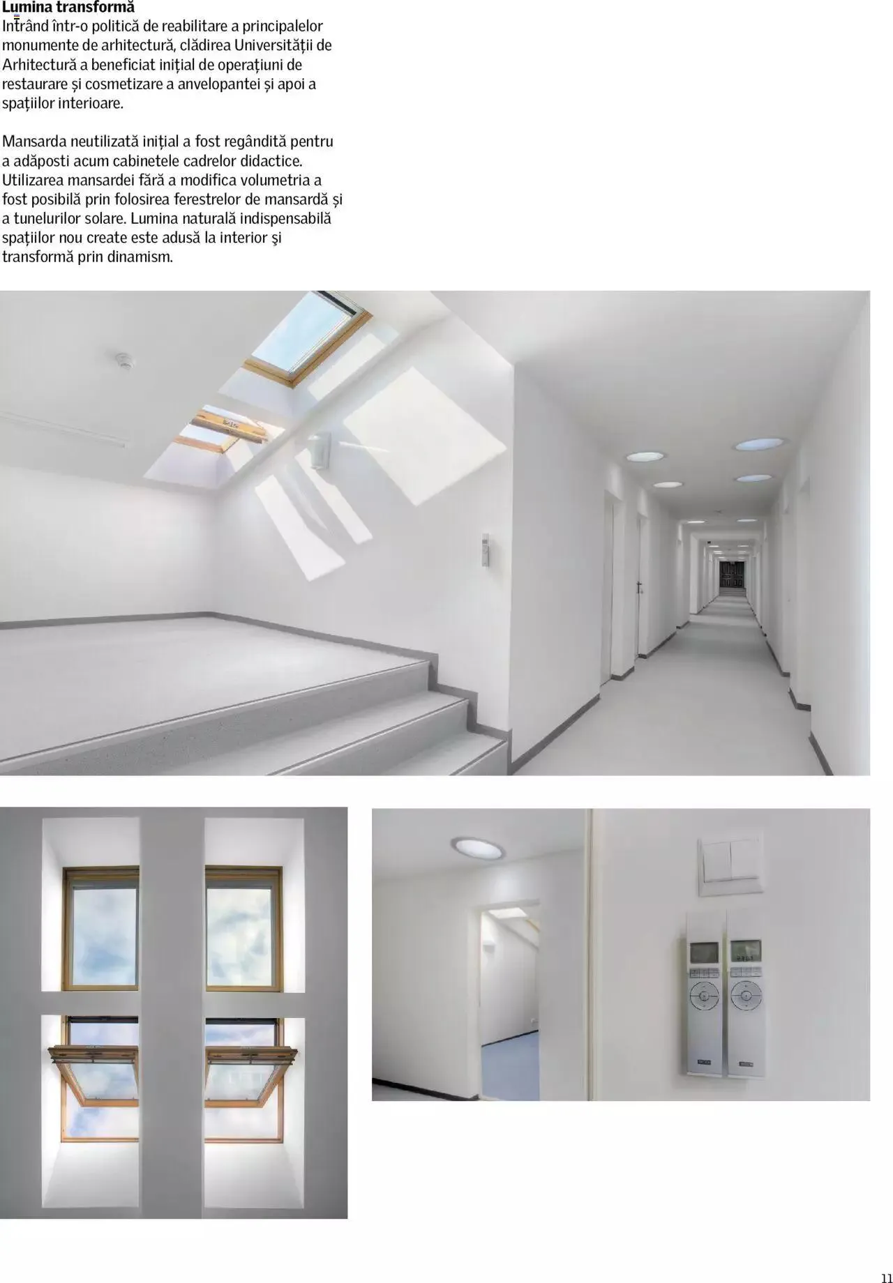 Catalog Velux catalog - Revitalizarea clădirilor istorice de la 1 octombrie până la 31 decembrie 2024 - Revista Pagina 11