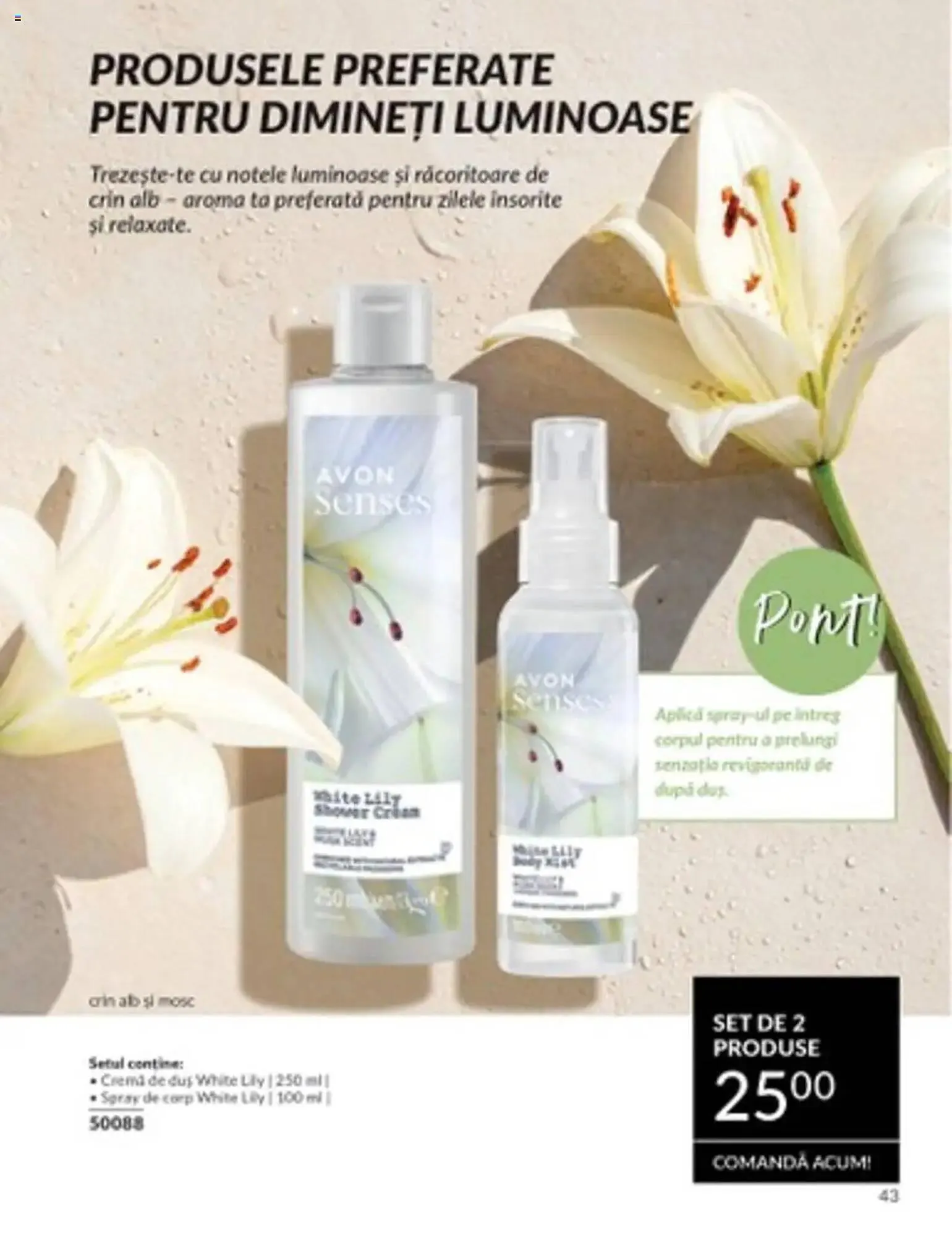 Catalog Catalog Avon de la 30 iunie până la 31 iulie 2025 - Revista Pagina 43