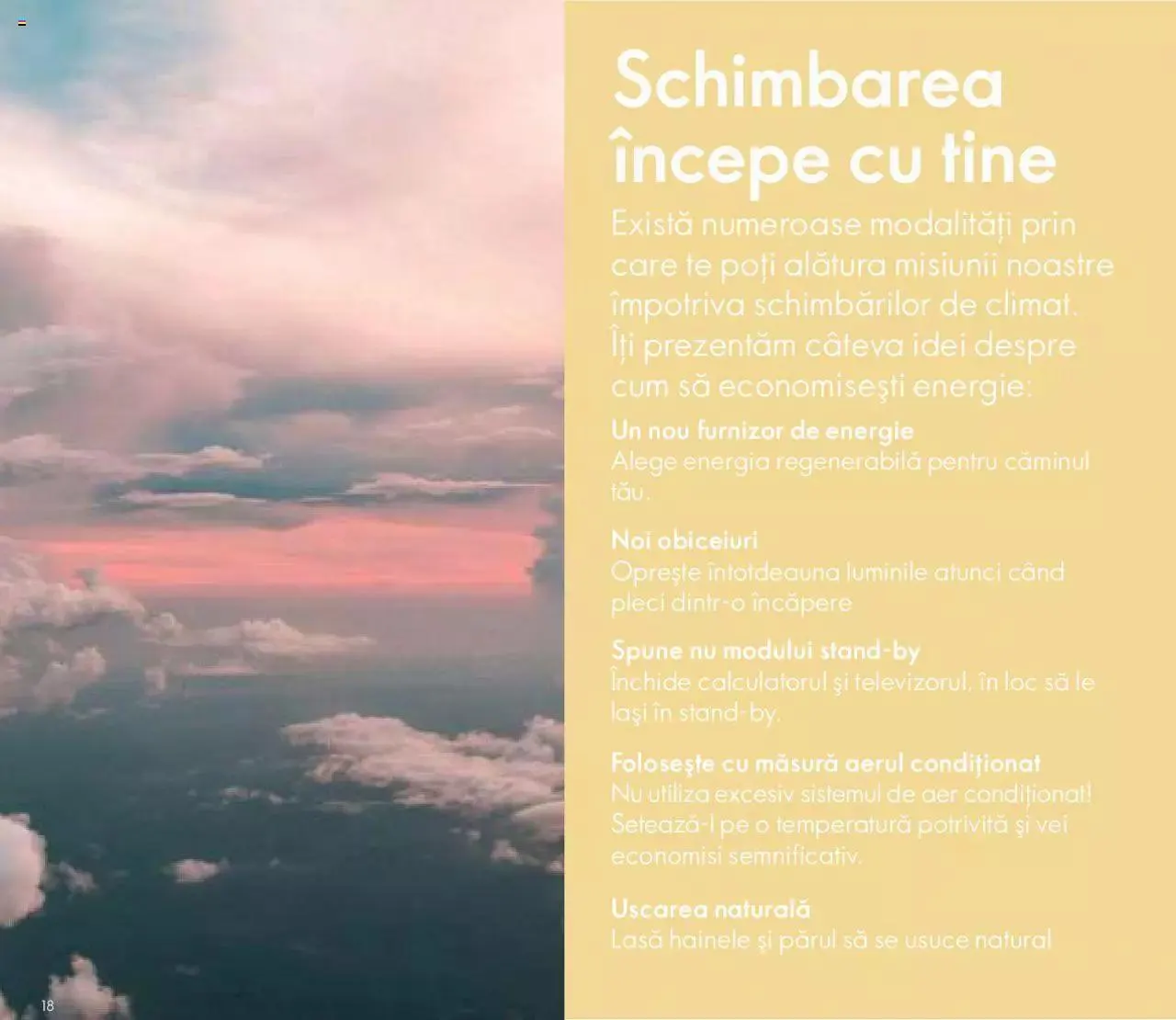 Catalog Oriflame catalog - Broșură Sustenabilitate de la 25 octombrie până la 31 decembrie 2023 - Revista Pagina 18